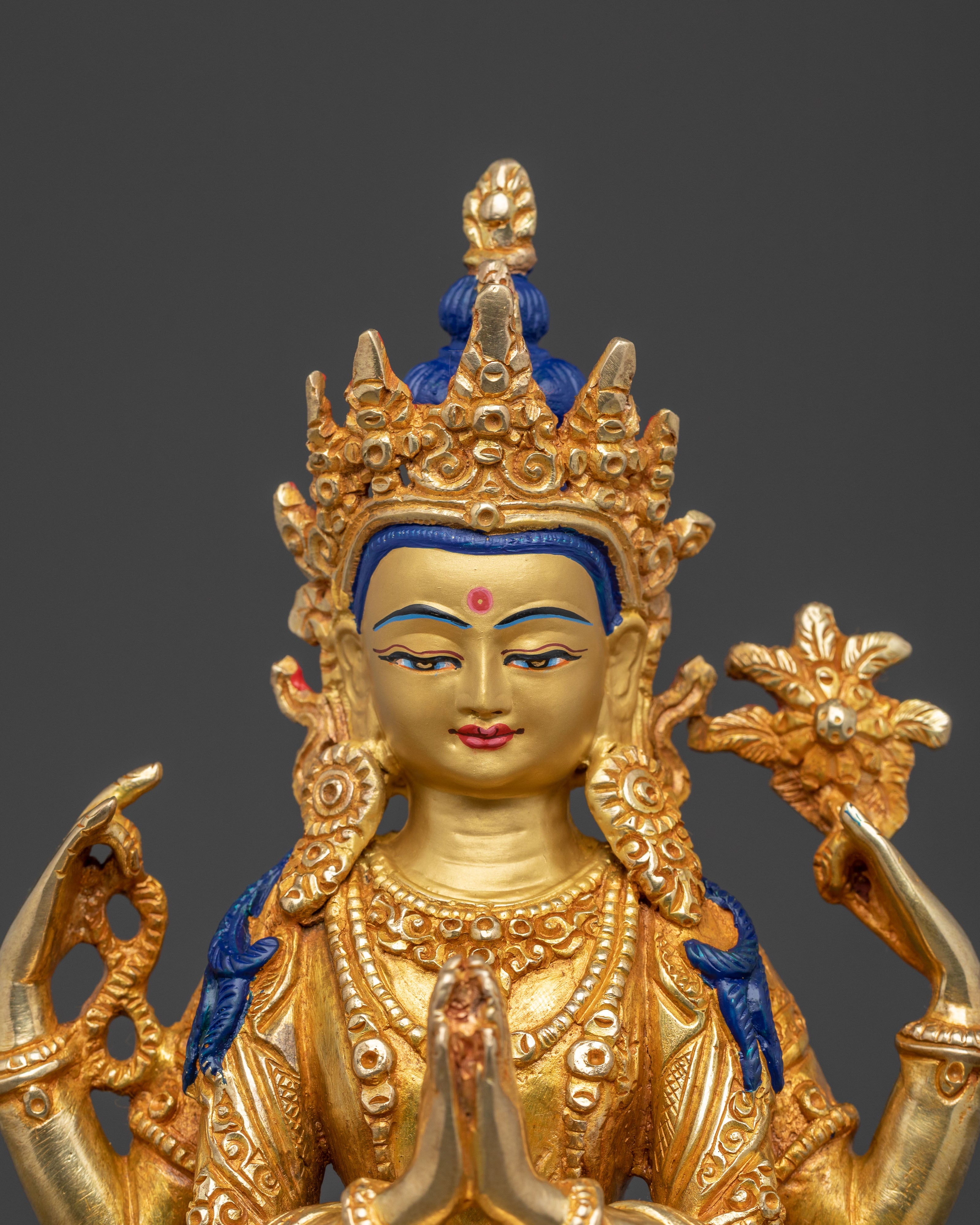 Compassionate Bodhisattva Chenrezig Spiritual Statue
