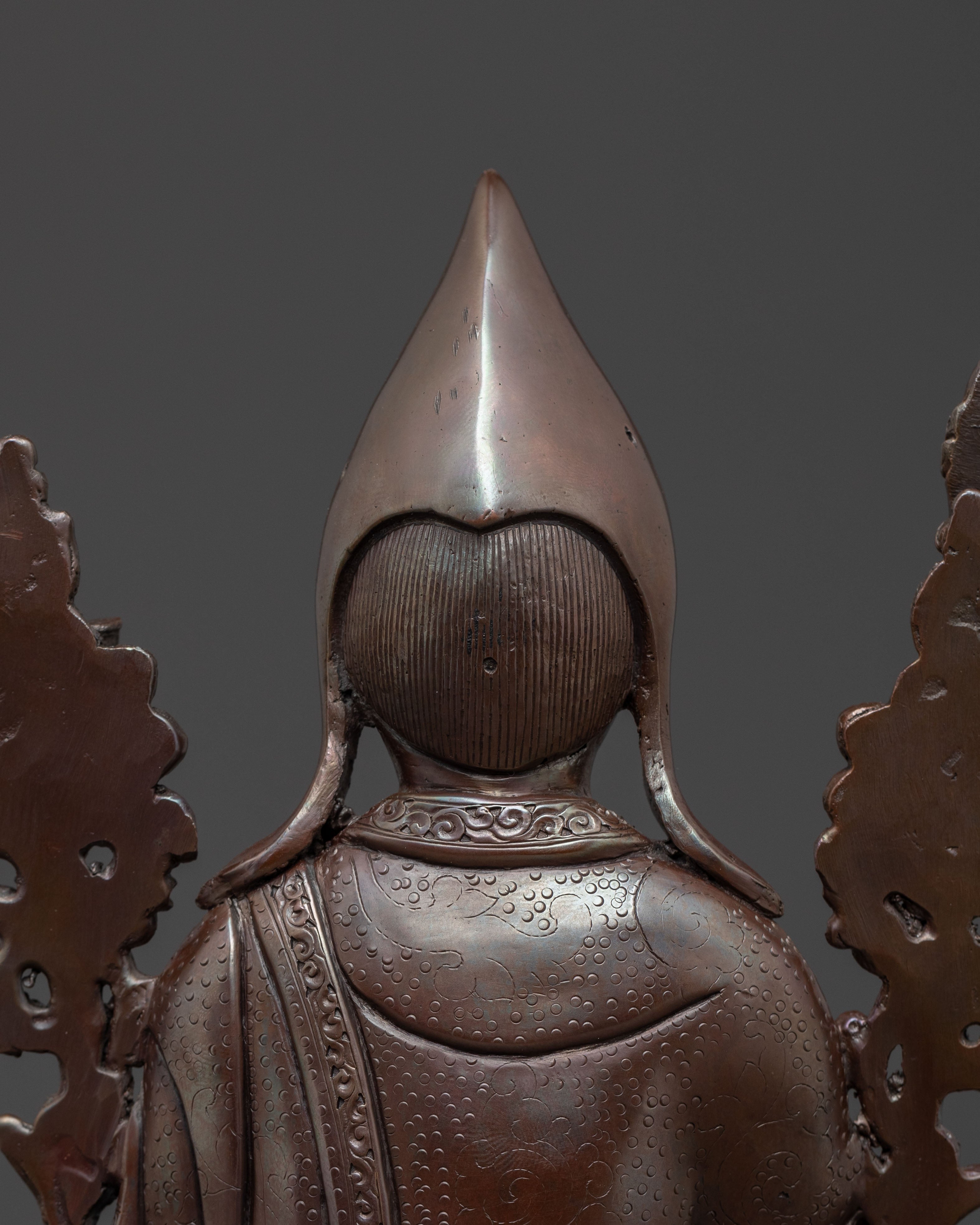 Tsongkhapa Oxidized Copper Statue | Wisdom Figure
