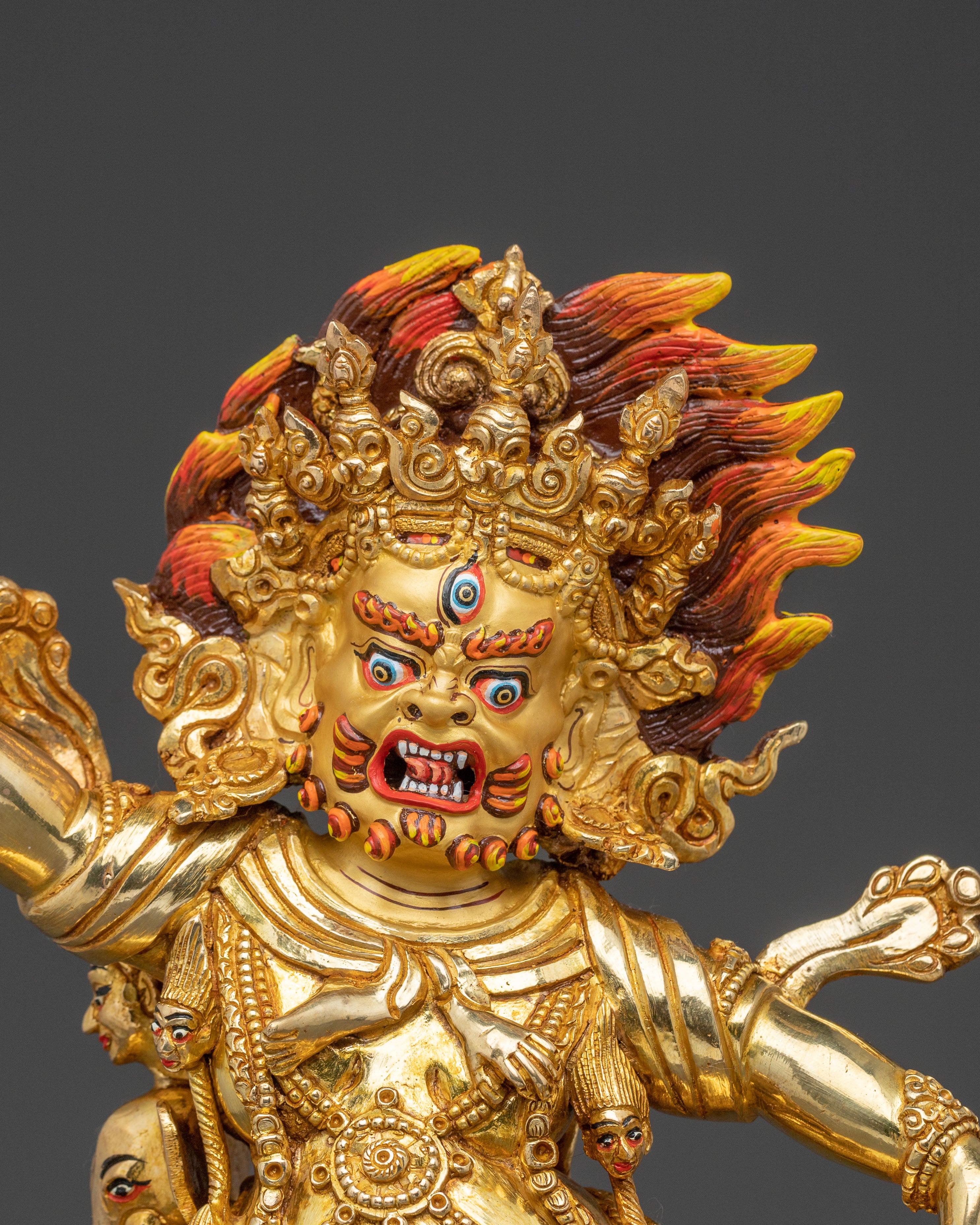 Guru Dragpo Spiritual Statue: Wrathful Protector Art