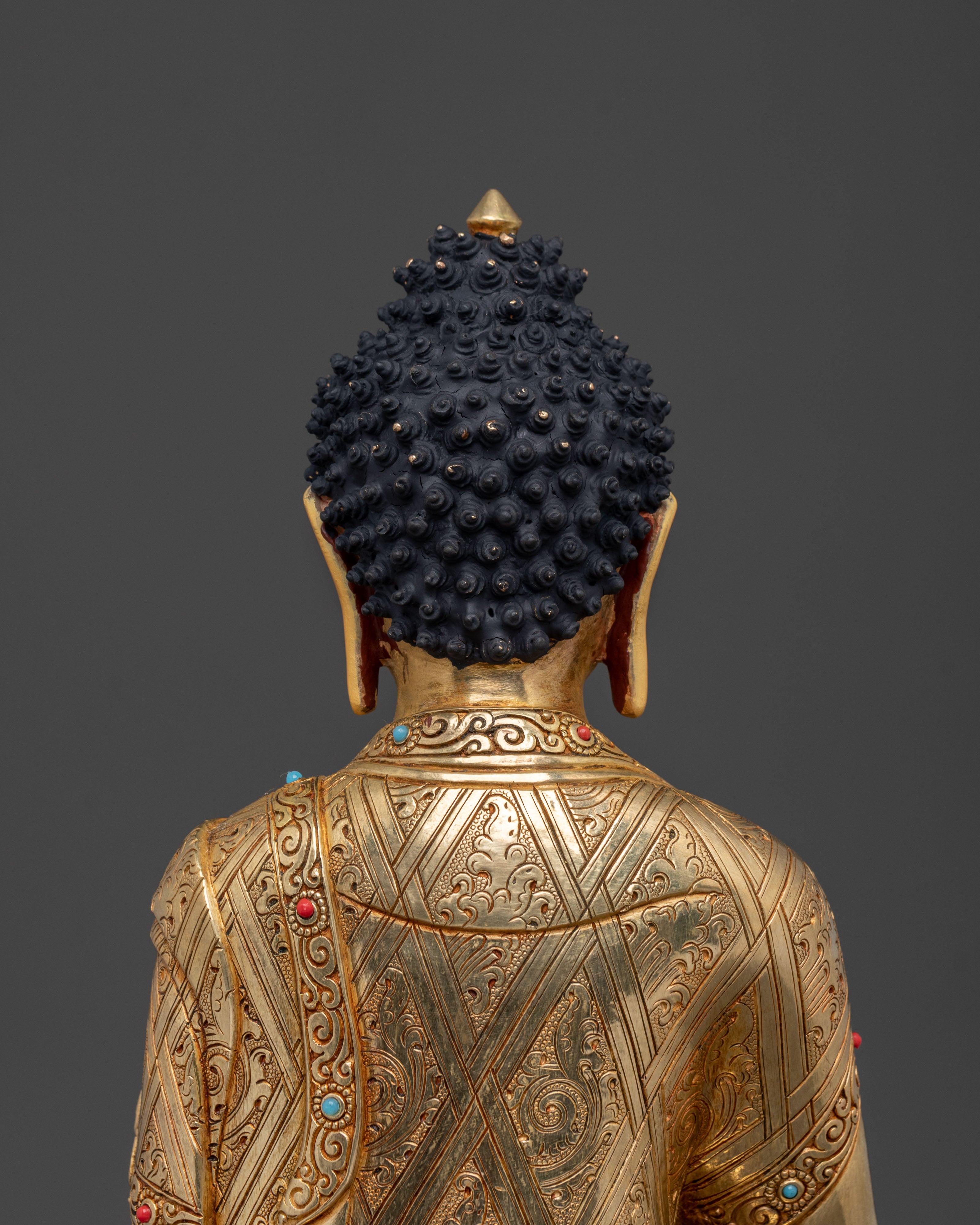 Amitabha Buddha: 24K Gold Gilded Meditation Figurine