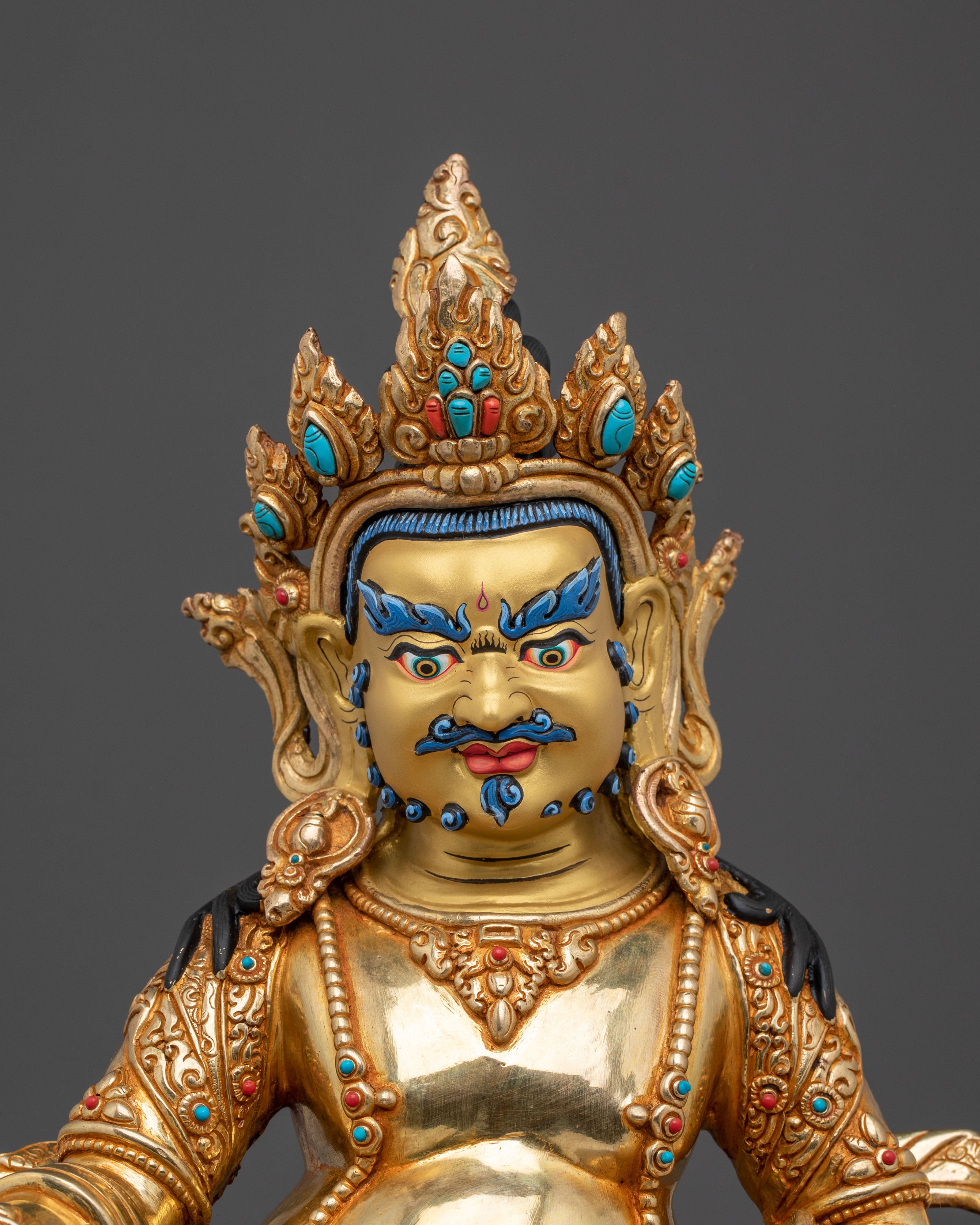 Tibetan Wealth Deity Dzambhala Spiritual Statue | Home Decor