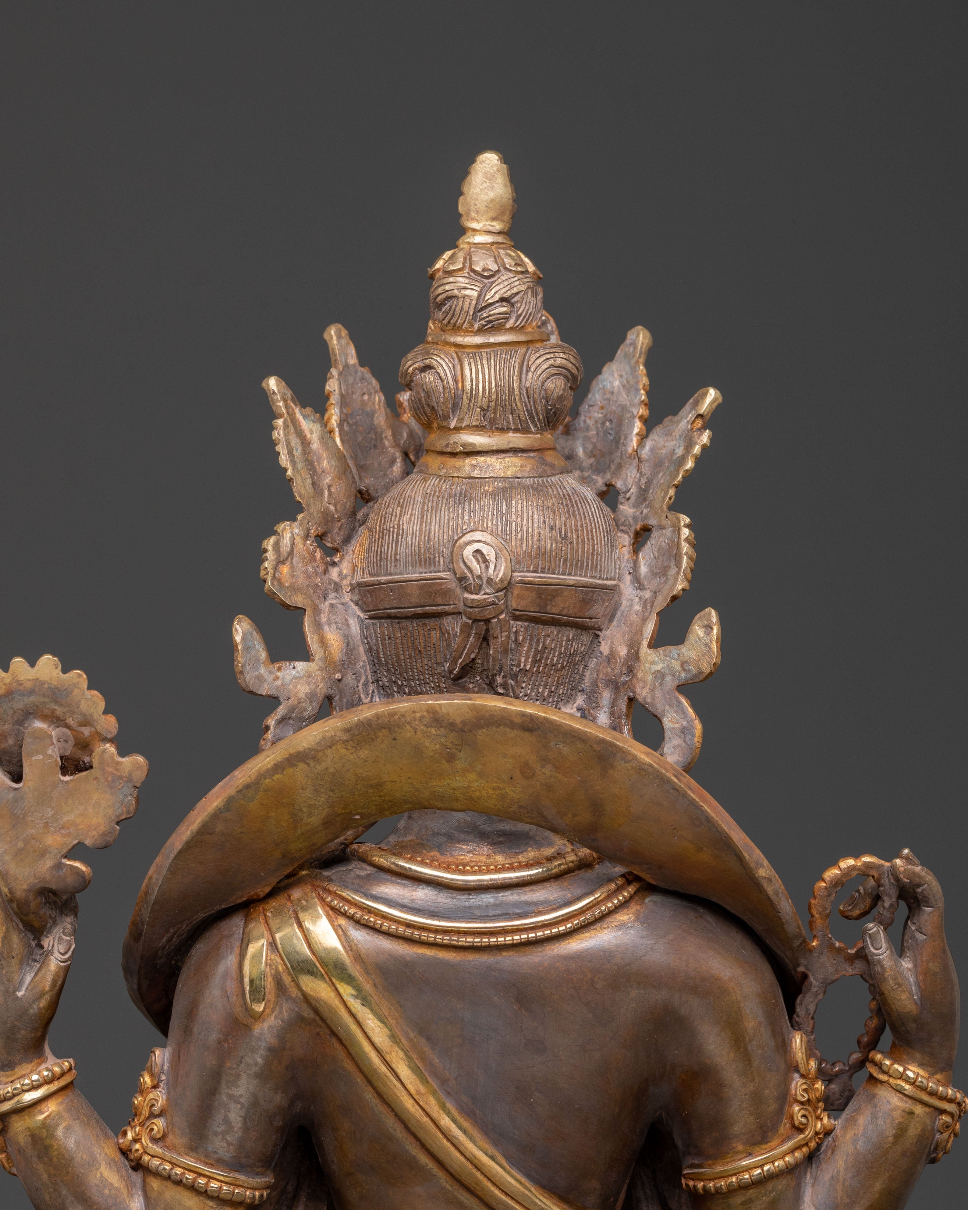 Chenrezig Oxidized Copper Statue | Infinite Compassion