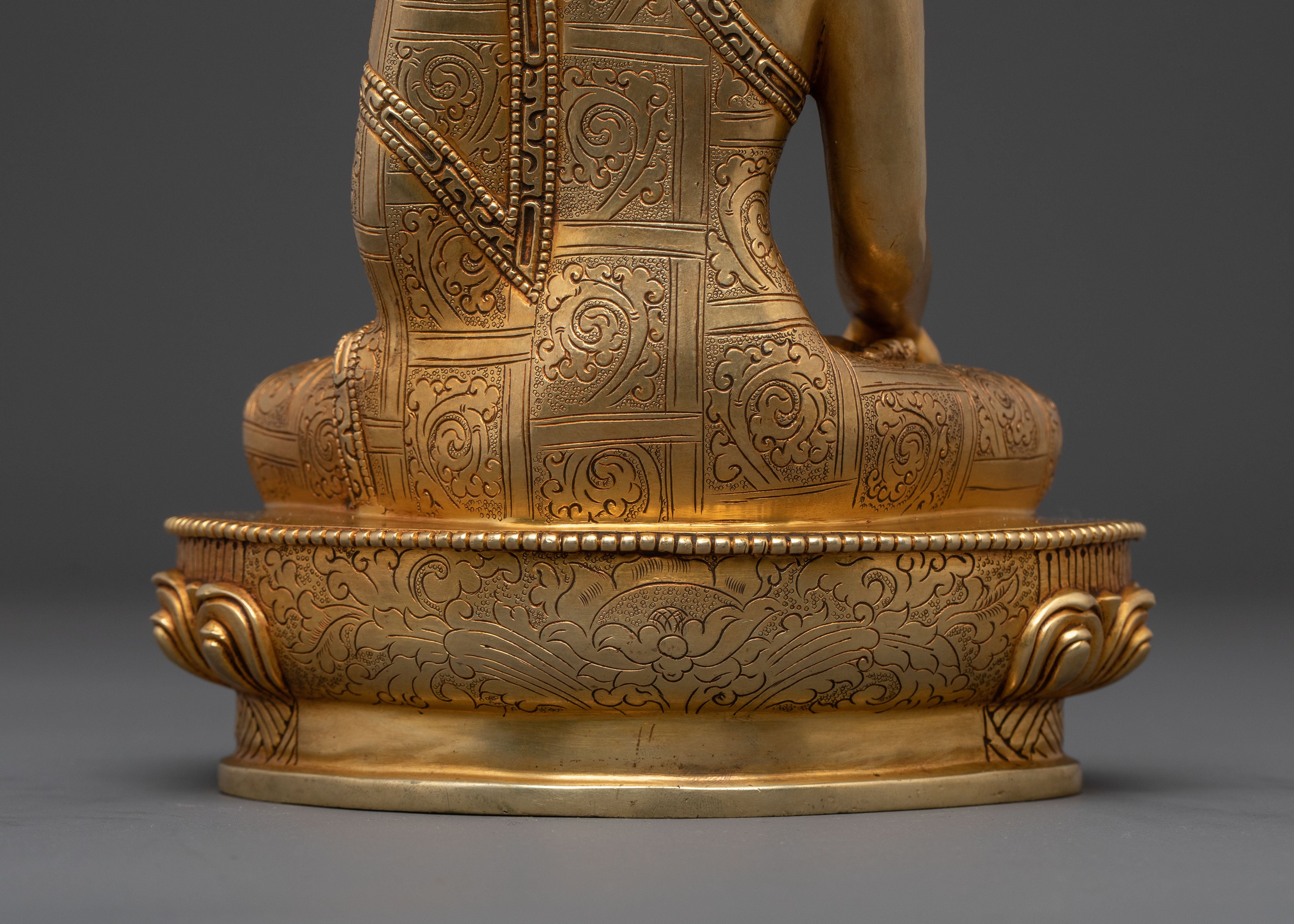 Shakyamuni Buddha Statue with Acrylic Painting – Handcrafted in Nepal