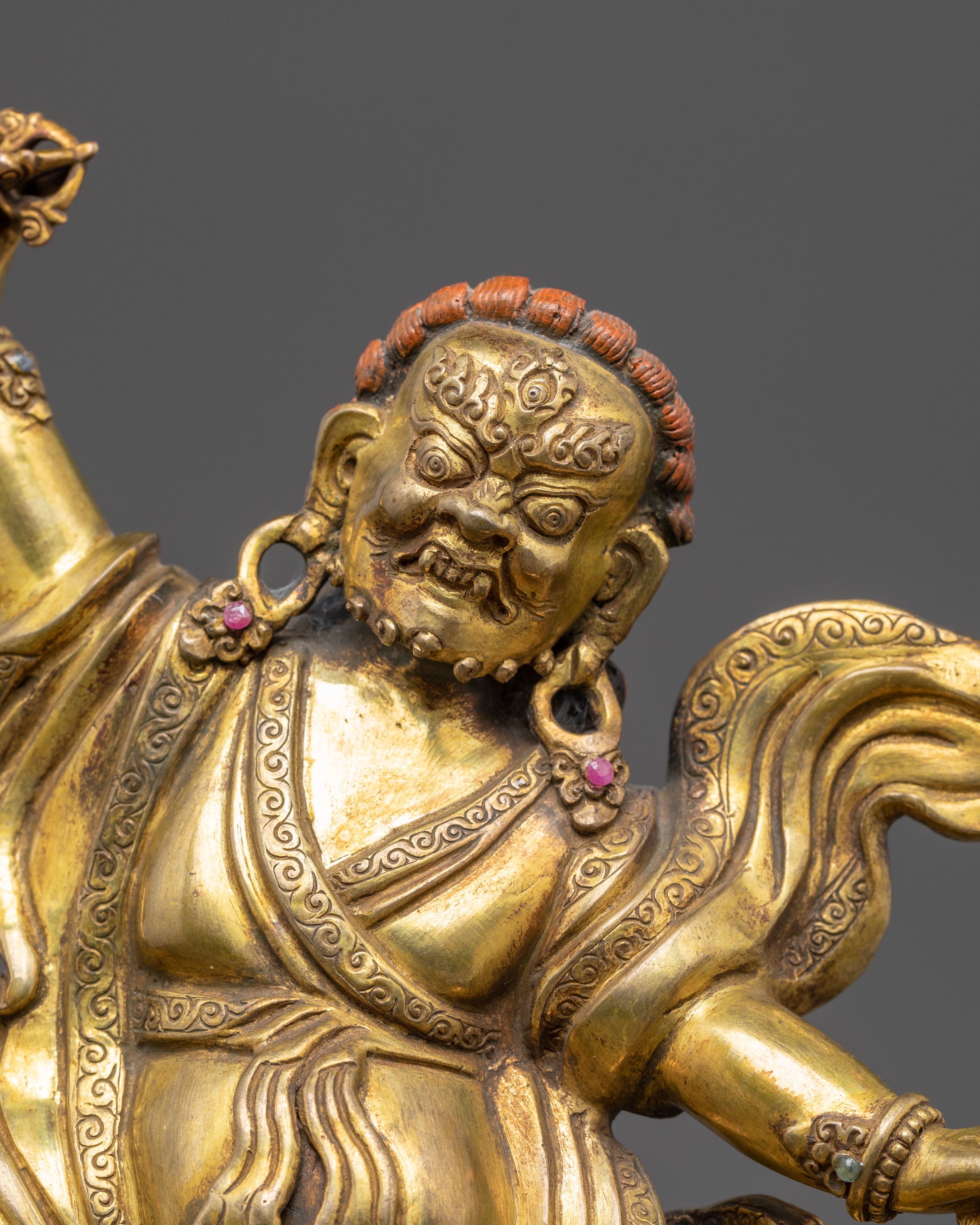 Handmade Dorje Drolo Buddhist Statue | Tantric Protector