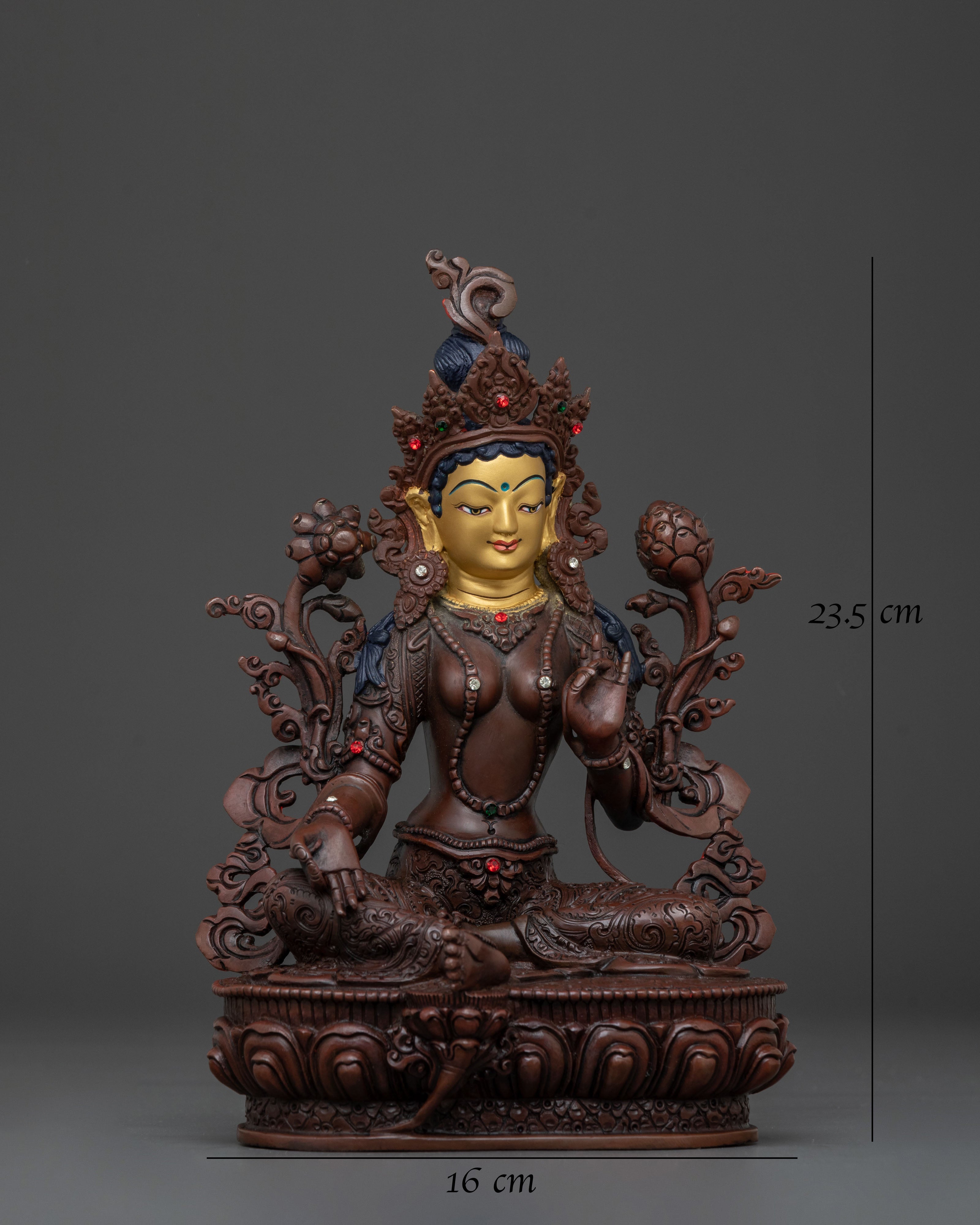 Green Tara Sacred Statue of Protection | Goddess of Compassion