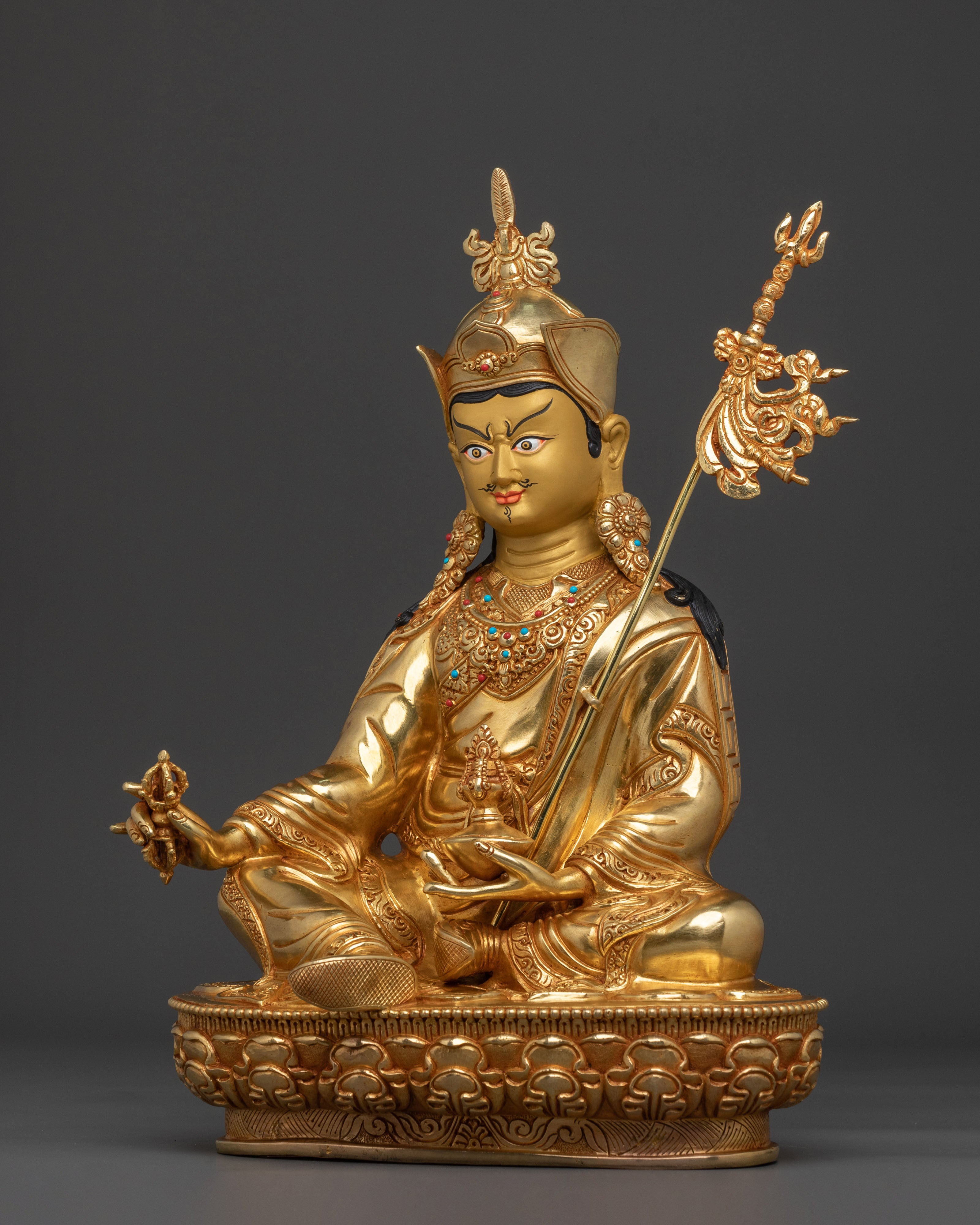 Tibetan Buddhist Guru Rinpoche Statue | | Tibetan Buddhist Master