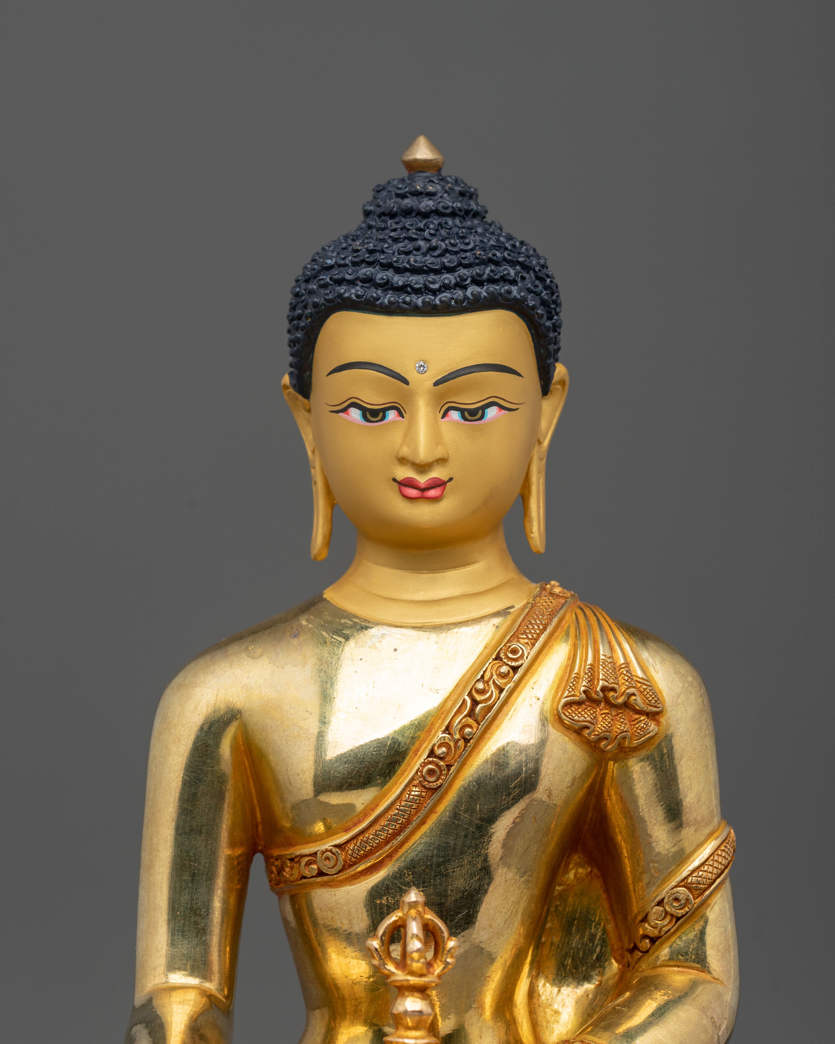 Mitrugpa Sacred Sculpture | Hand-Gilded Copper Figurine