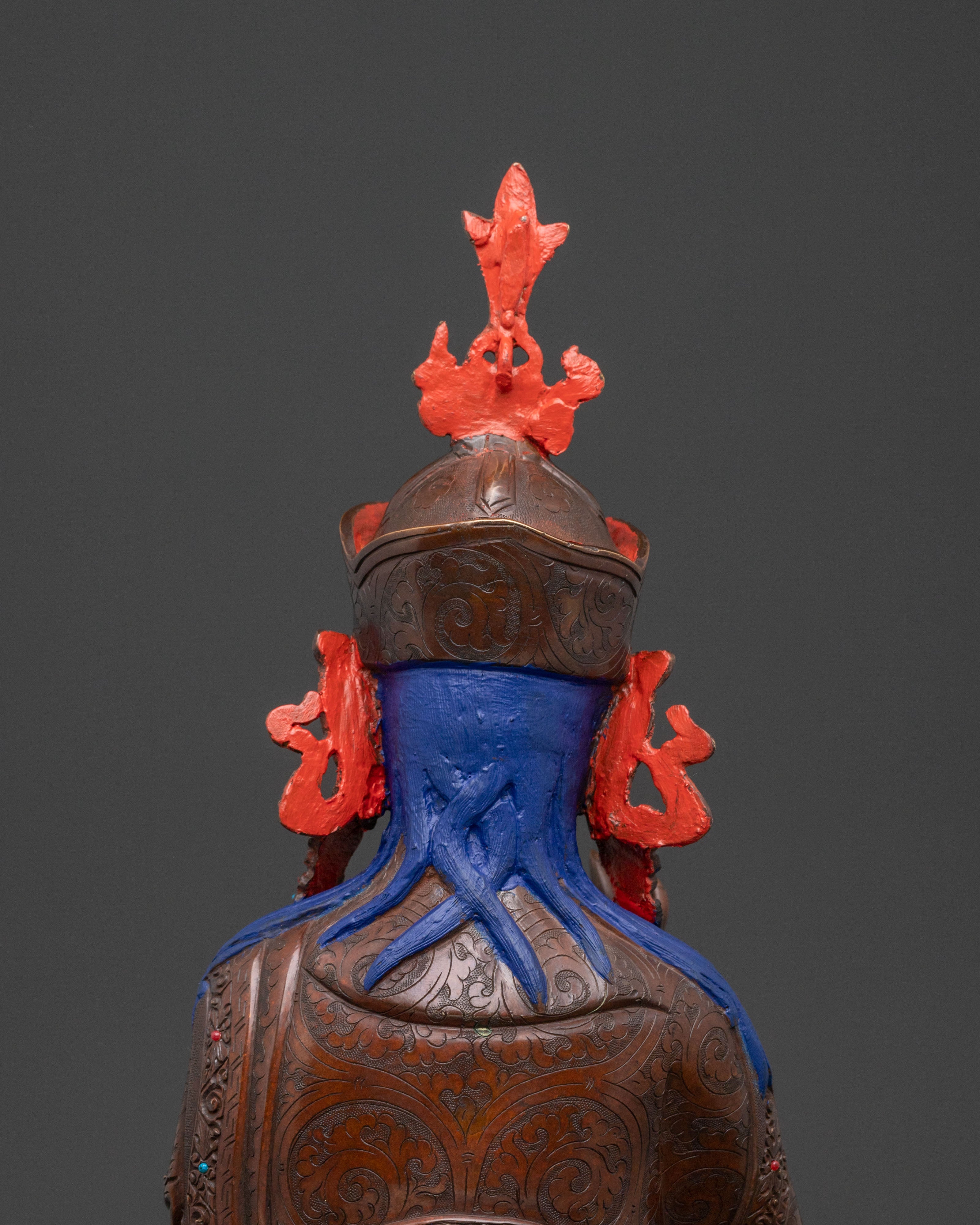 Handcrafted Guru Tsokye Dorje Divine Statue for Altar