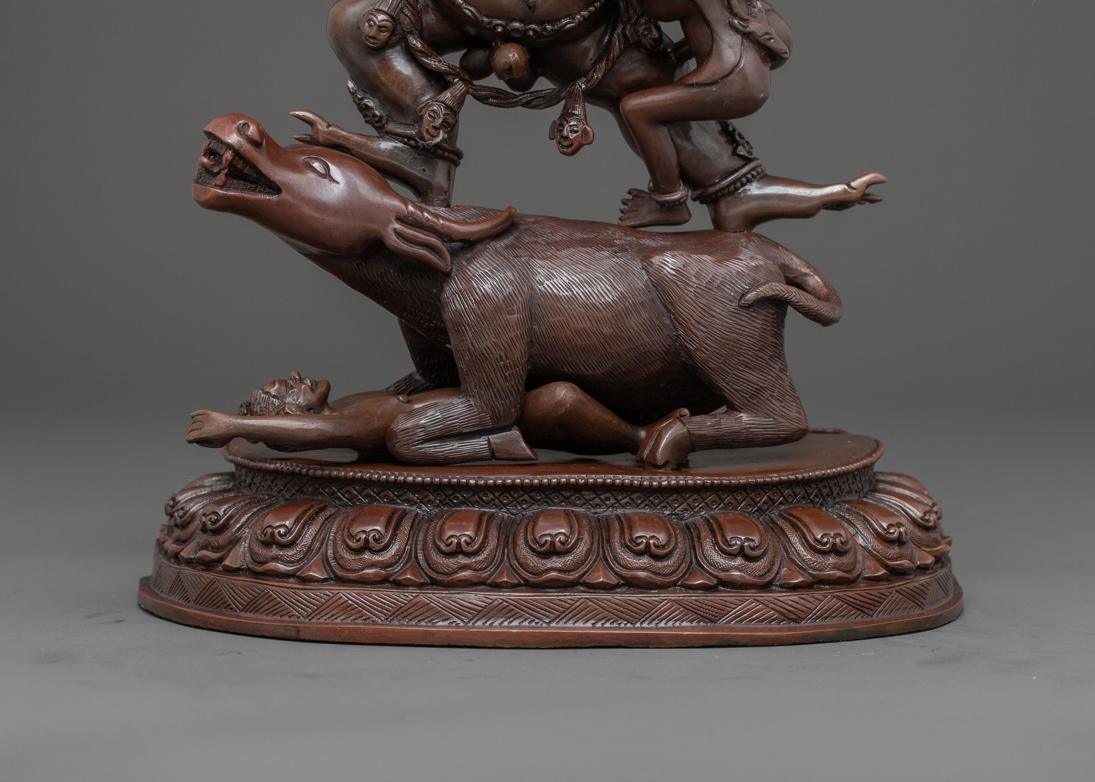 Protector Deity Yama Dharmaraja Statue | Home Decor
