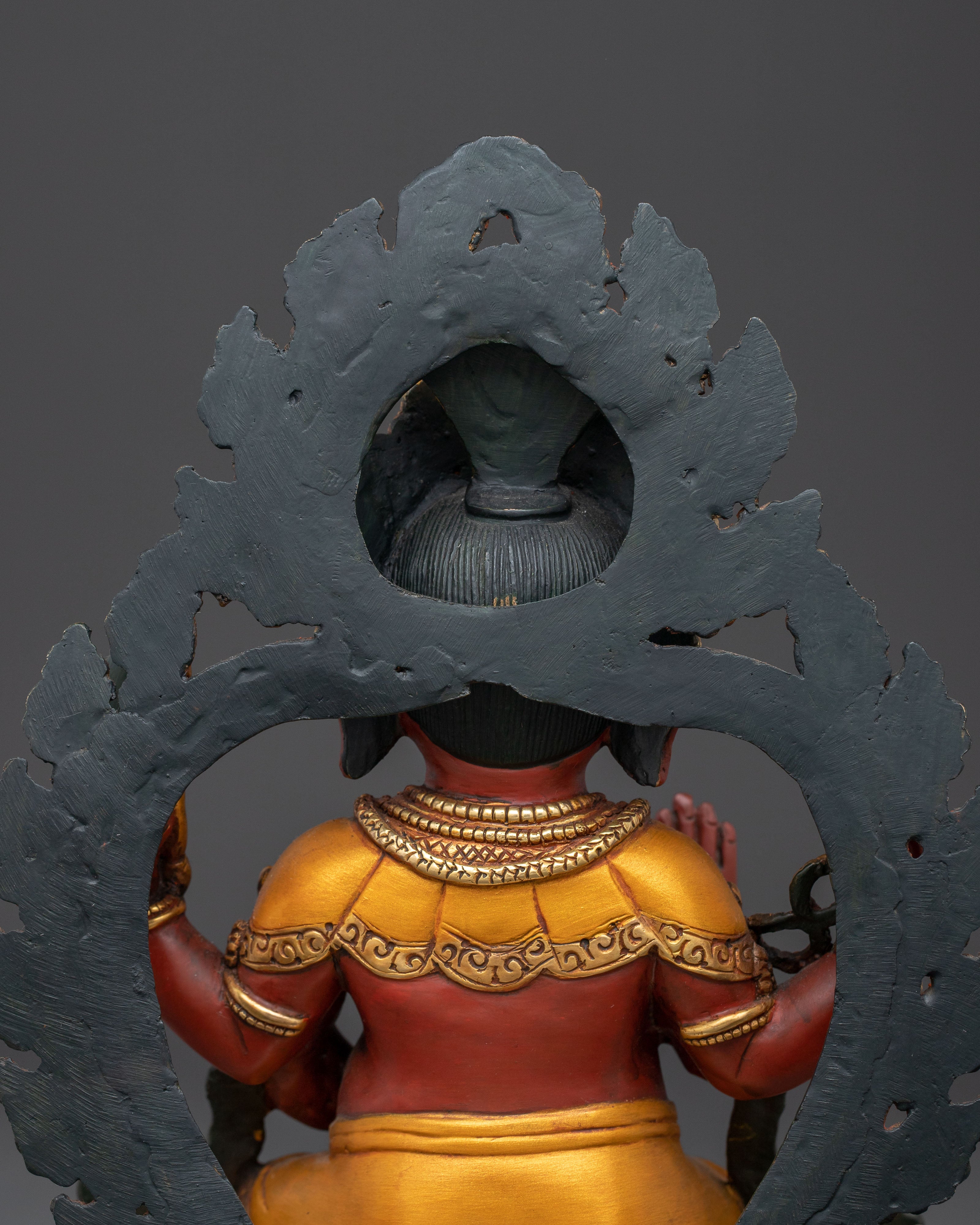 Golden Statue of Lord Ganesha | Spiritual Decor for Meditation