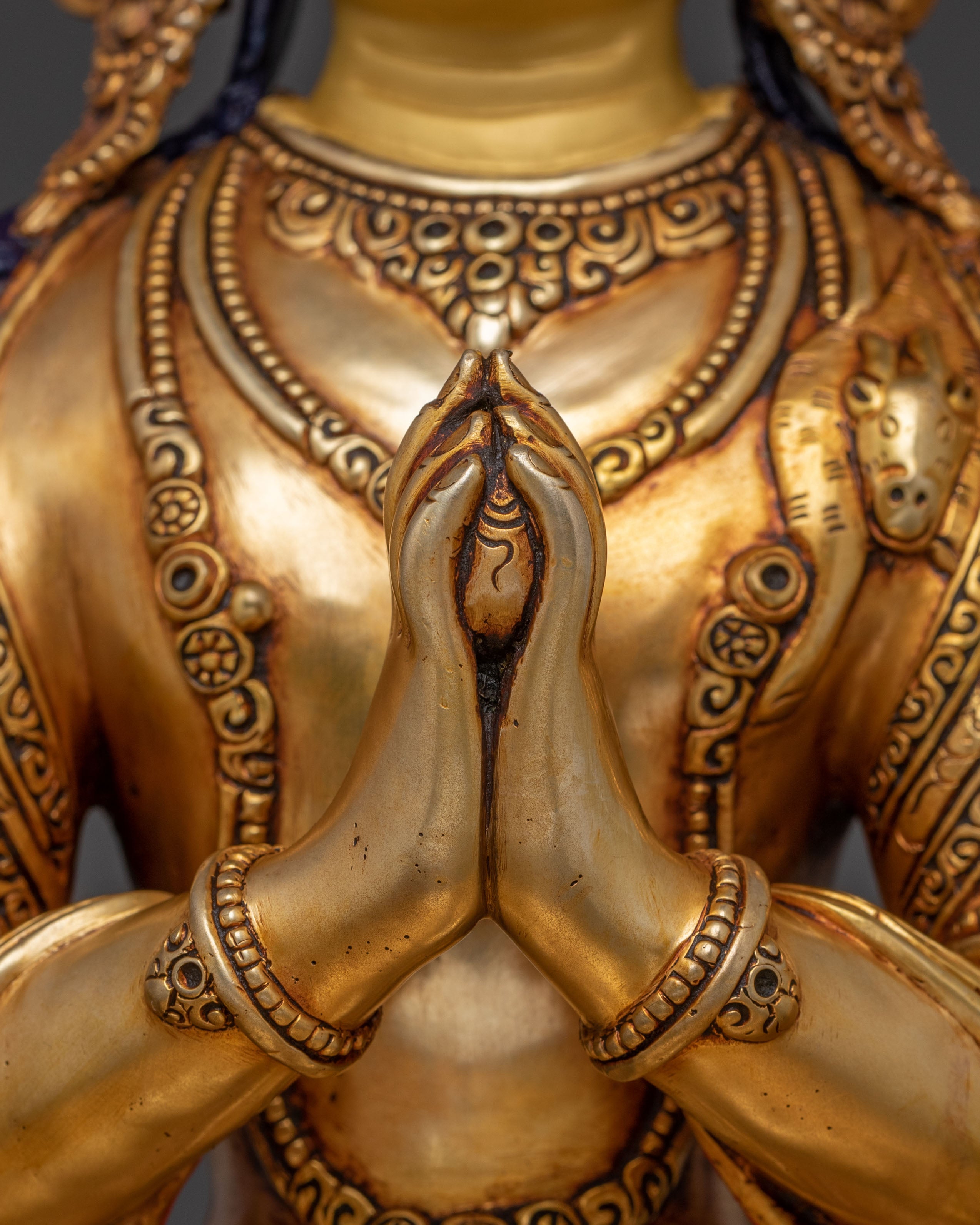 Six Bodhisattva Statue Altar Set | Hand-Gilded Copper Statue