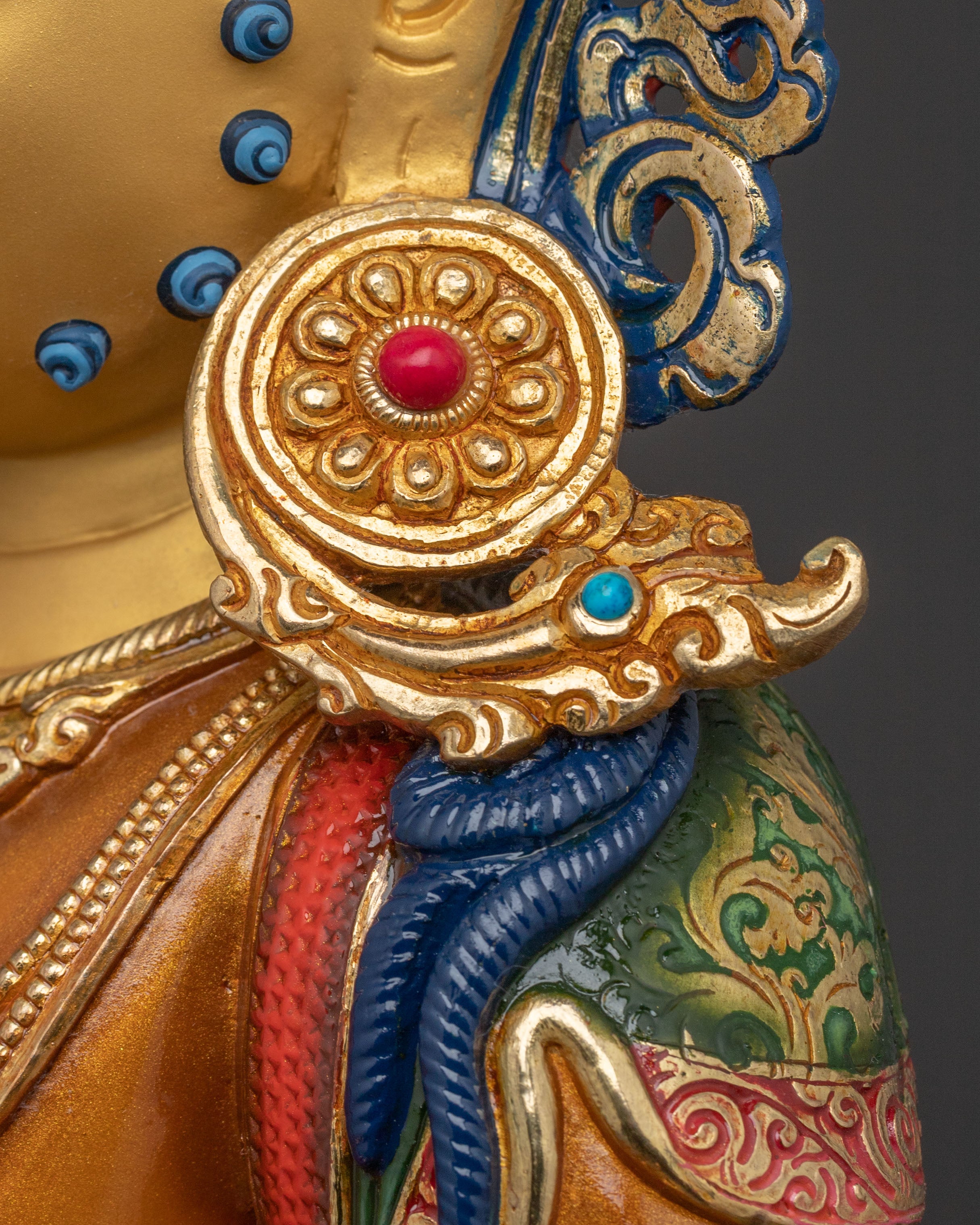 Dzambhala Golden Statue | Buddhist Deity of Wealth