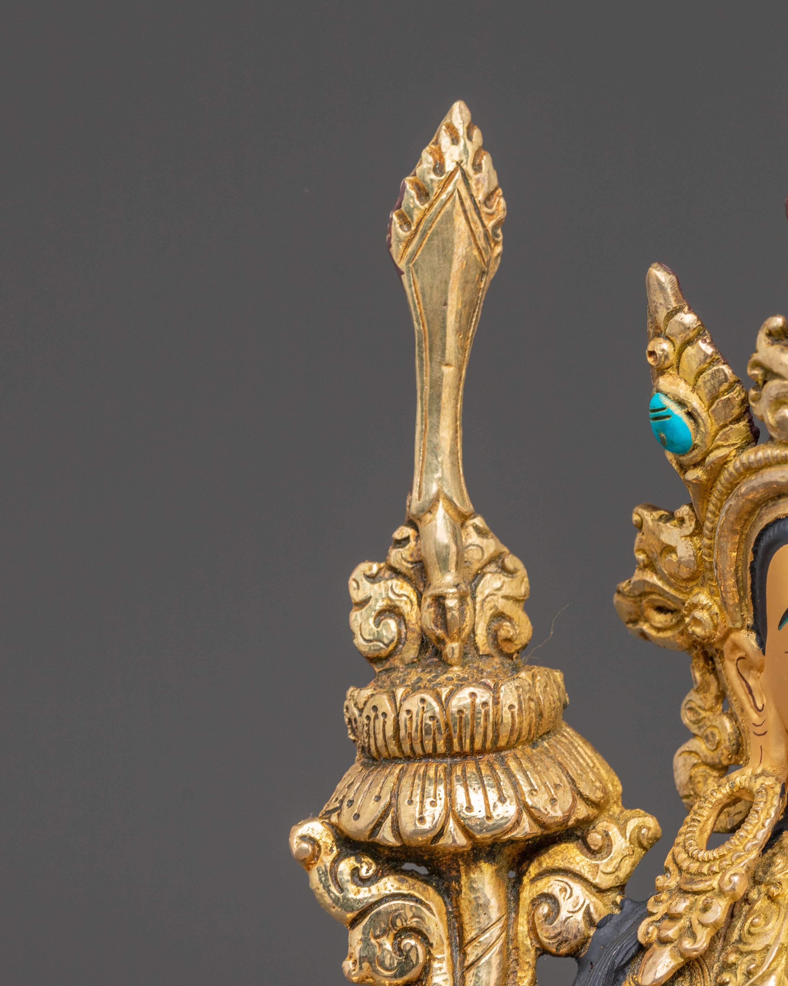 Golden Statue of Guru Set | Himalayan Spiritual Masters