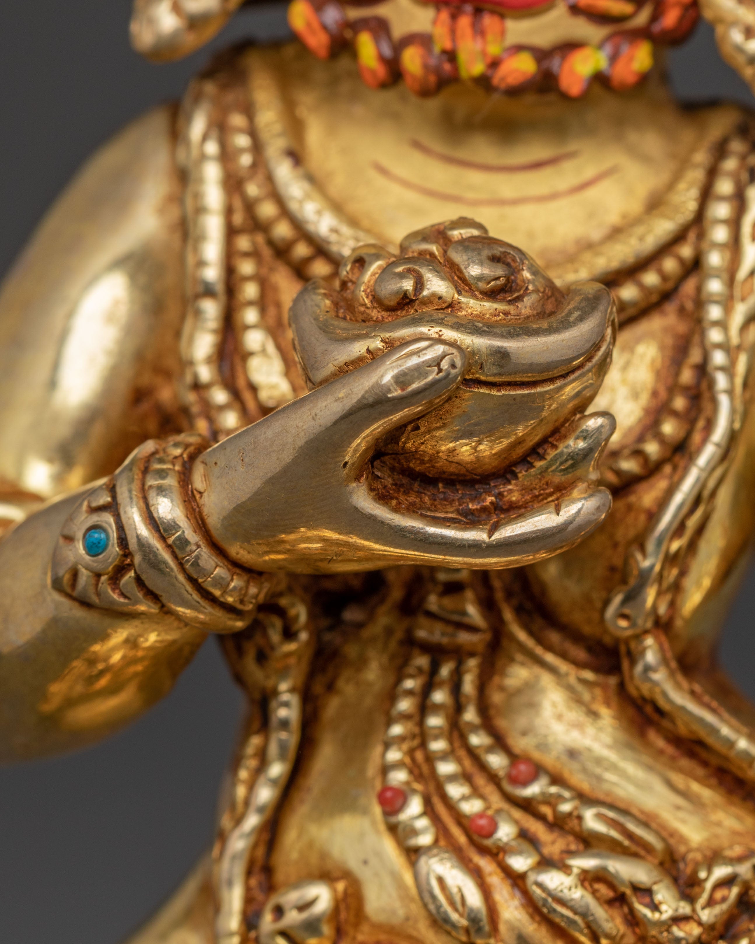 Black Dzambhala Guardian Statue | Spiritual Decor