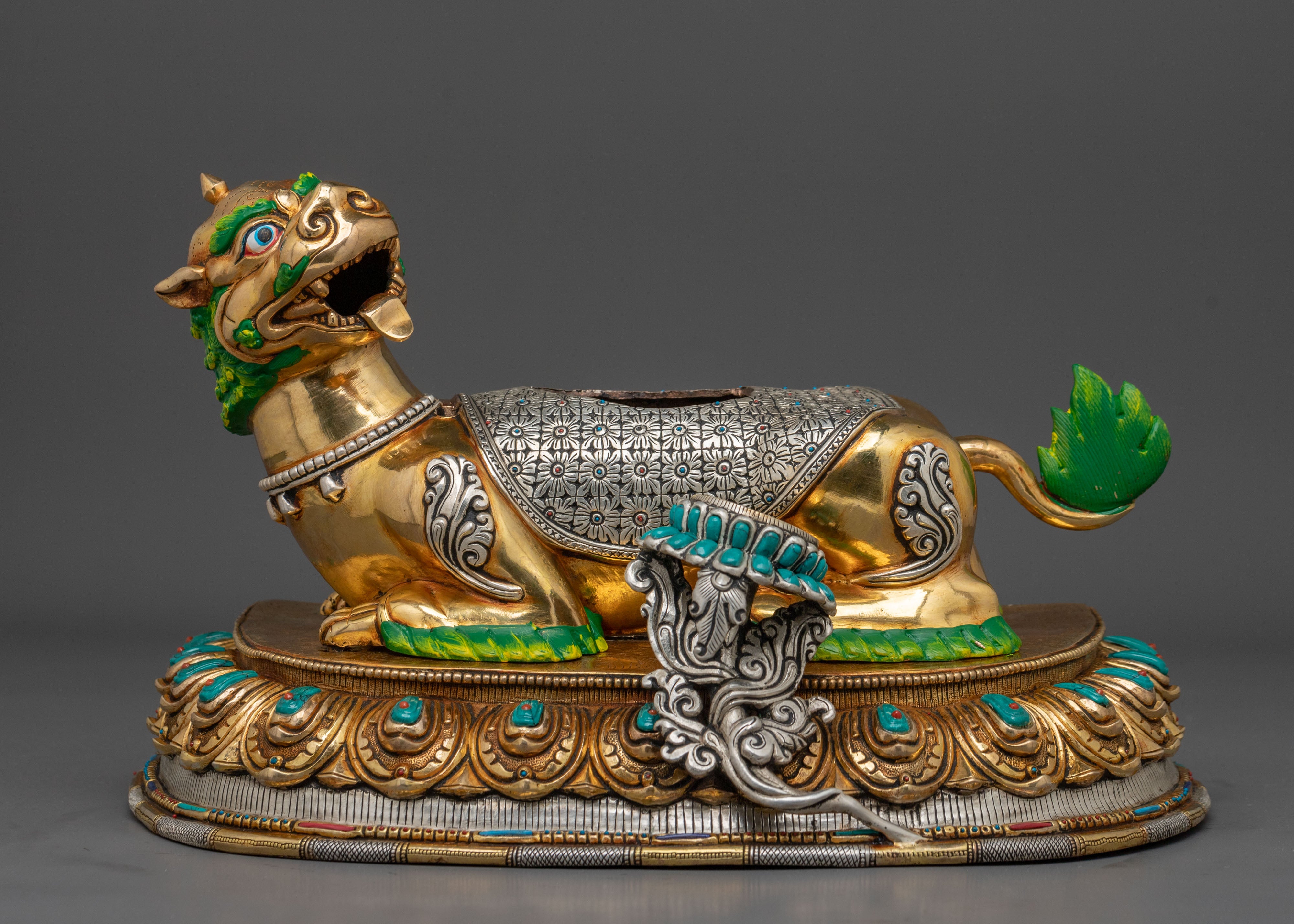 Simhanada Manjushri Statue | Home Decor