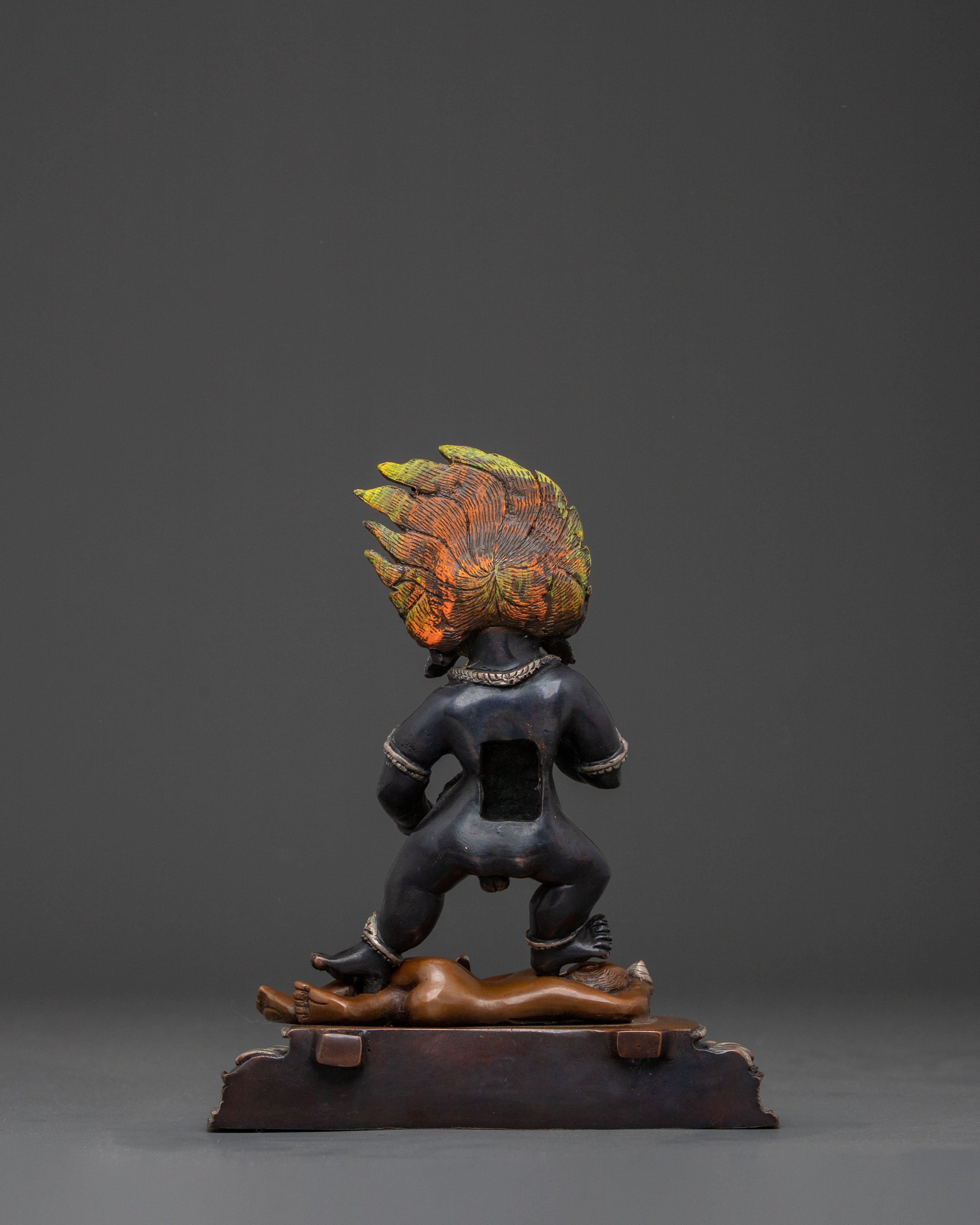 Black Dzambhala Spiritual Statue | Wealth Deity of Prosperity