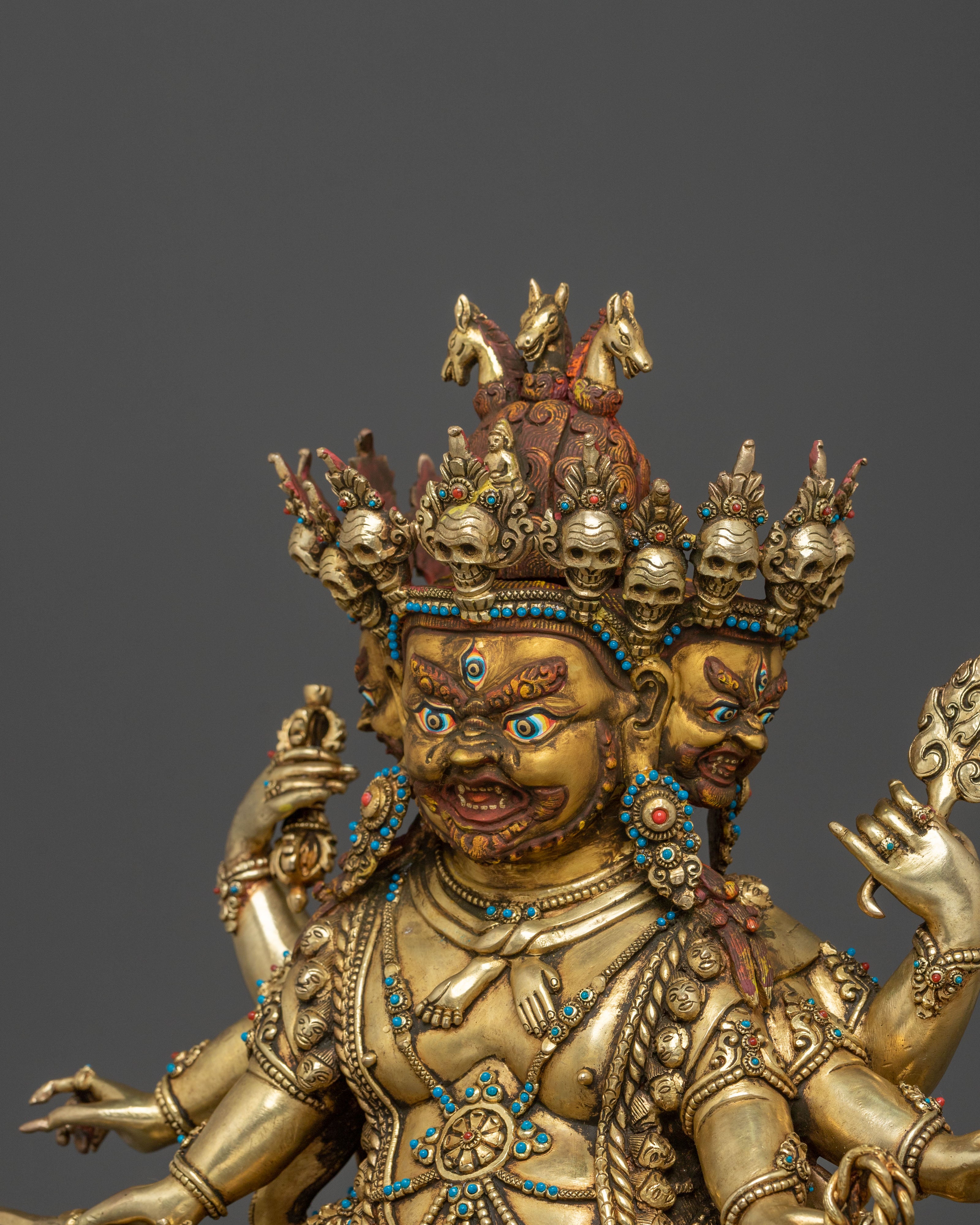 Hayagriva Wrathful Protector Statue for Rituals