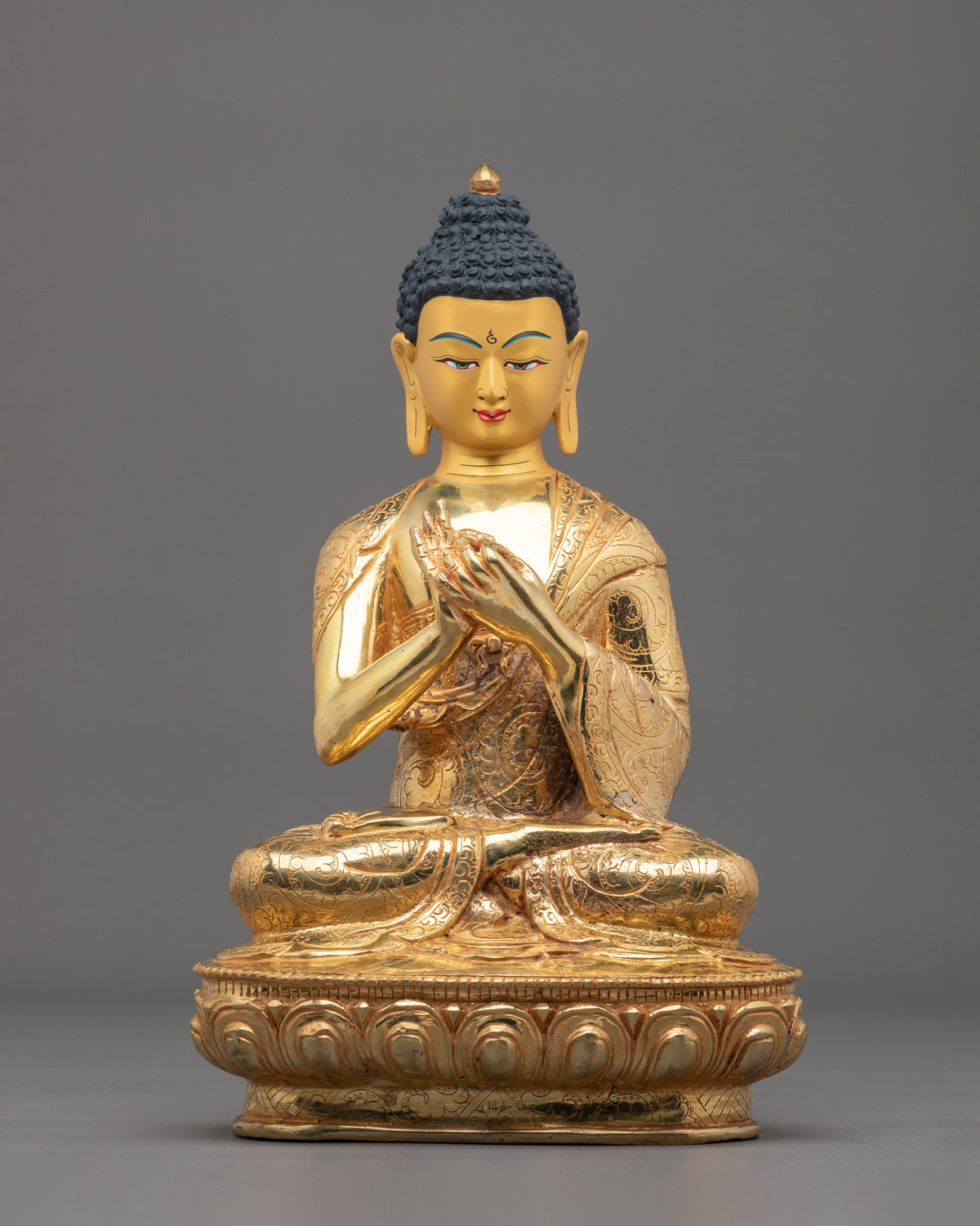Radiant Five Dhyani Buddha Sacred Sculpture Set