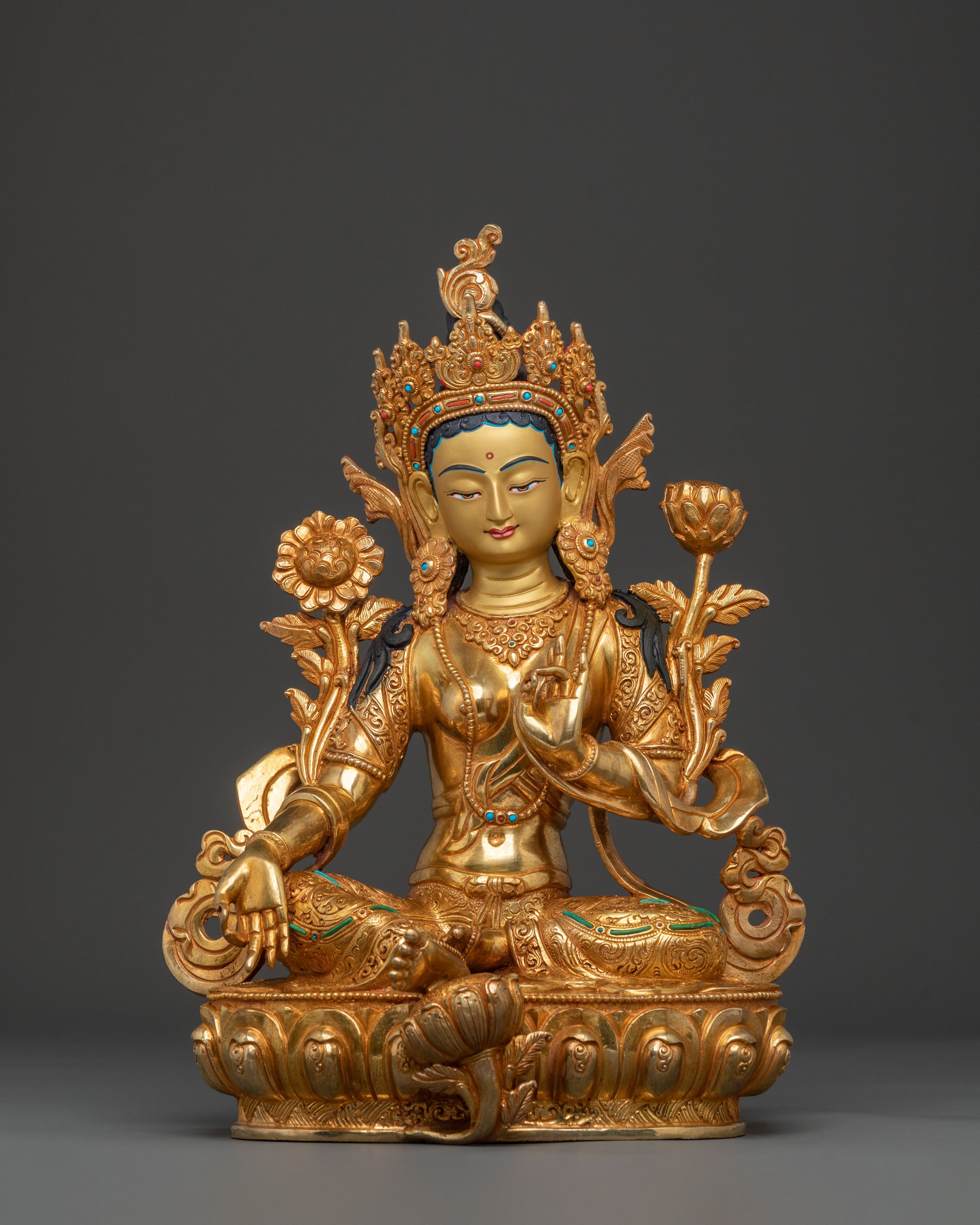 Handcrafted Six Bodhisattva Statue Set | Symbols of Wisdom