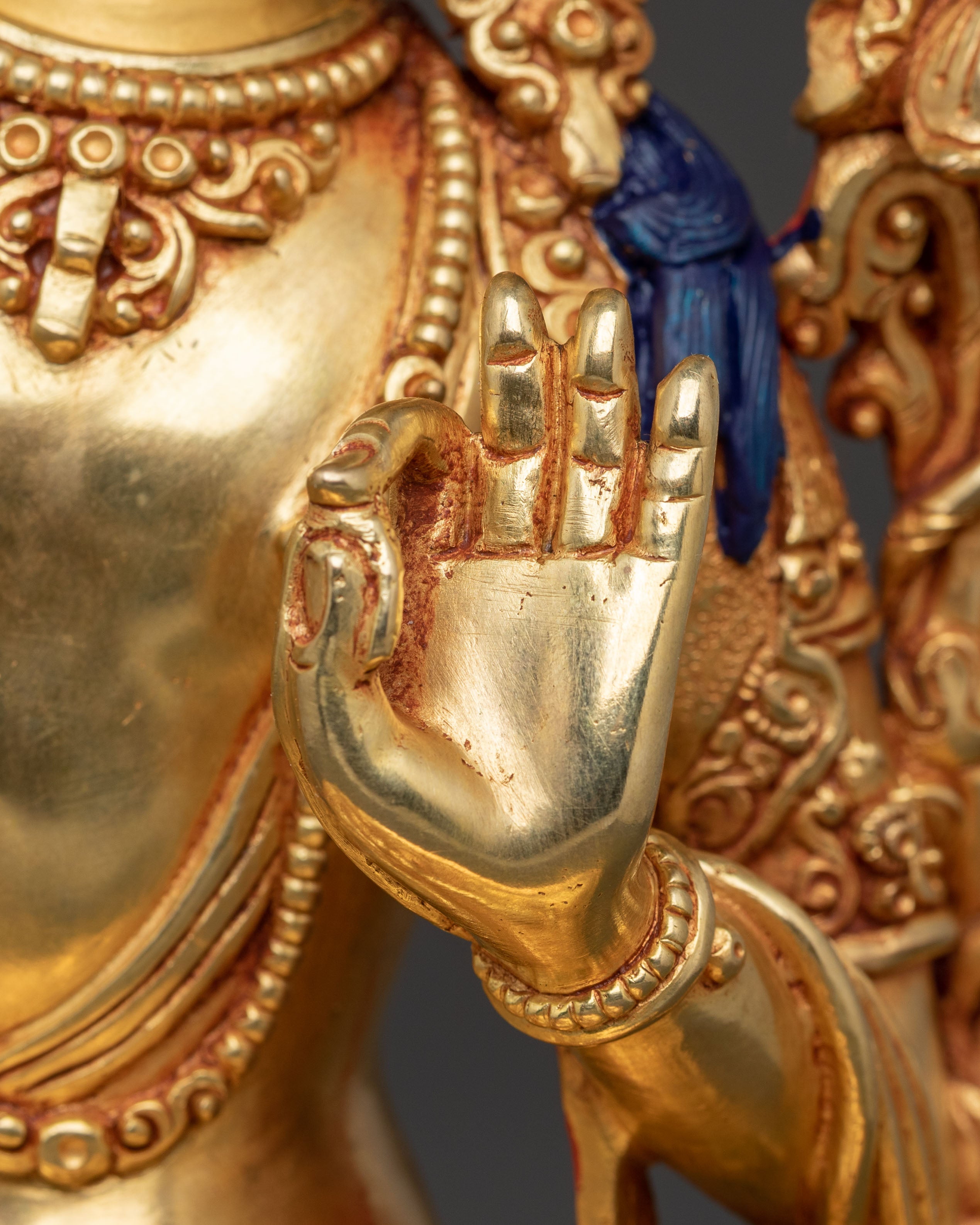 Manjushri Supreme Wisdom Golden Statue