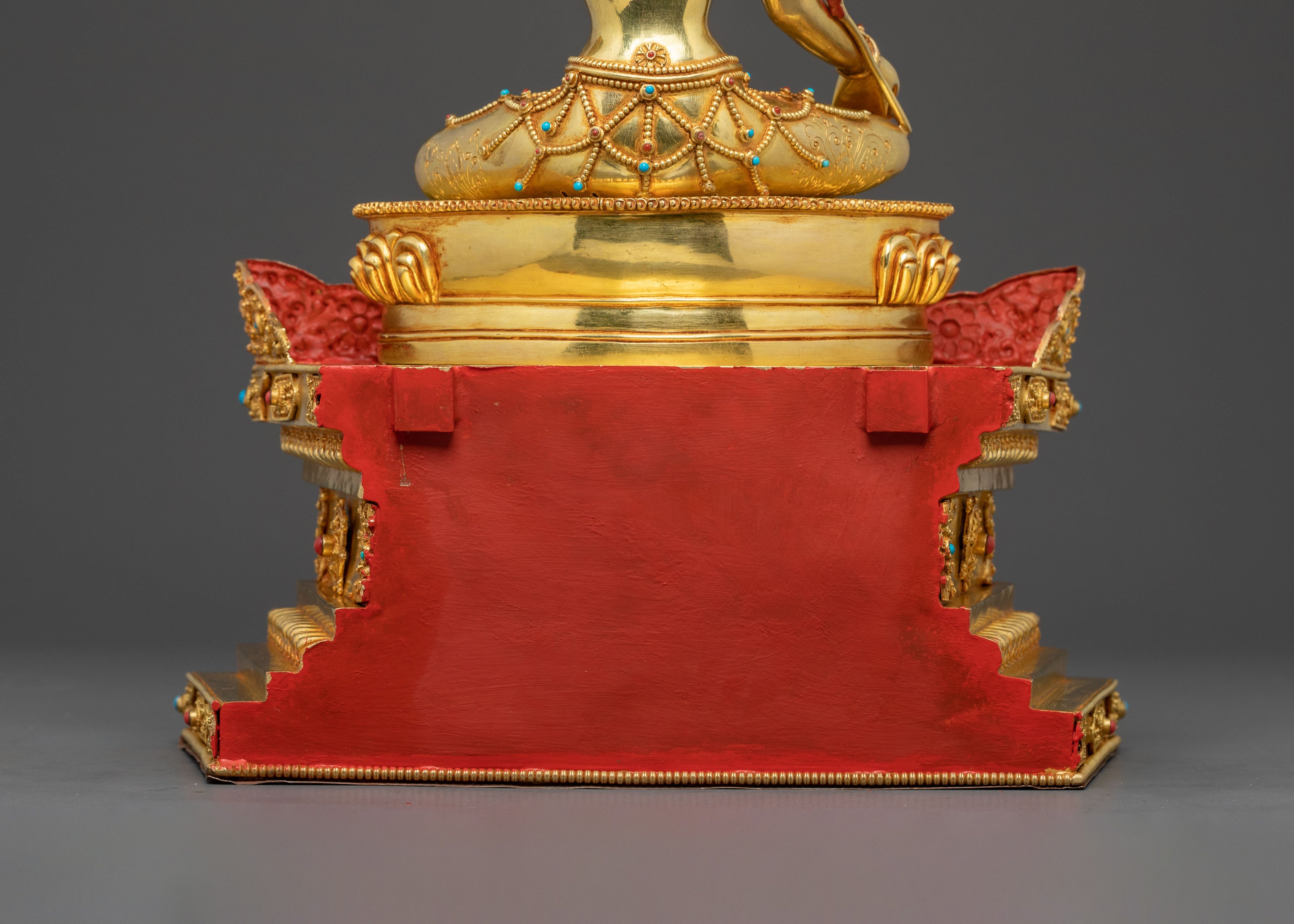 Green Tara Statue On Throne | Sacred Altar Decor