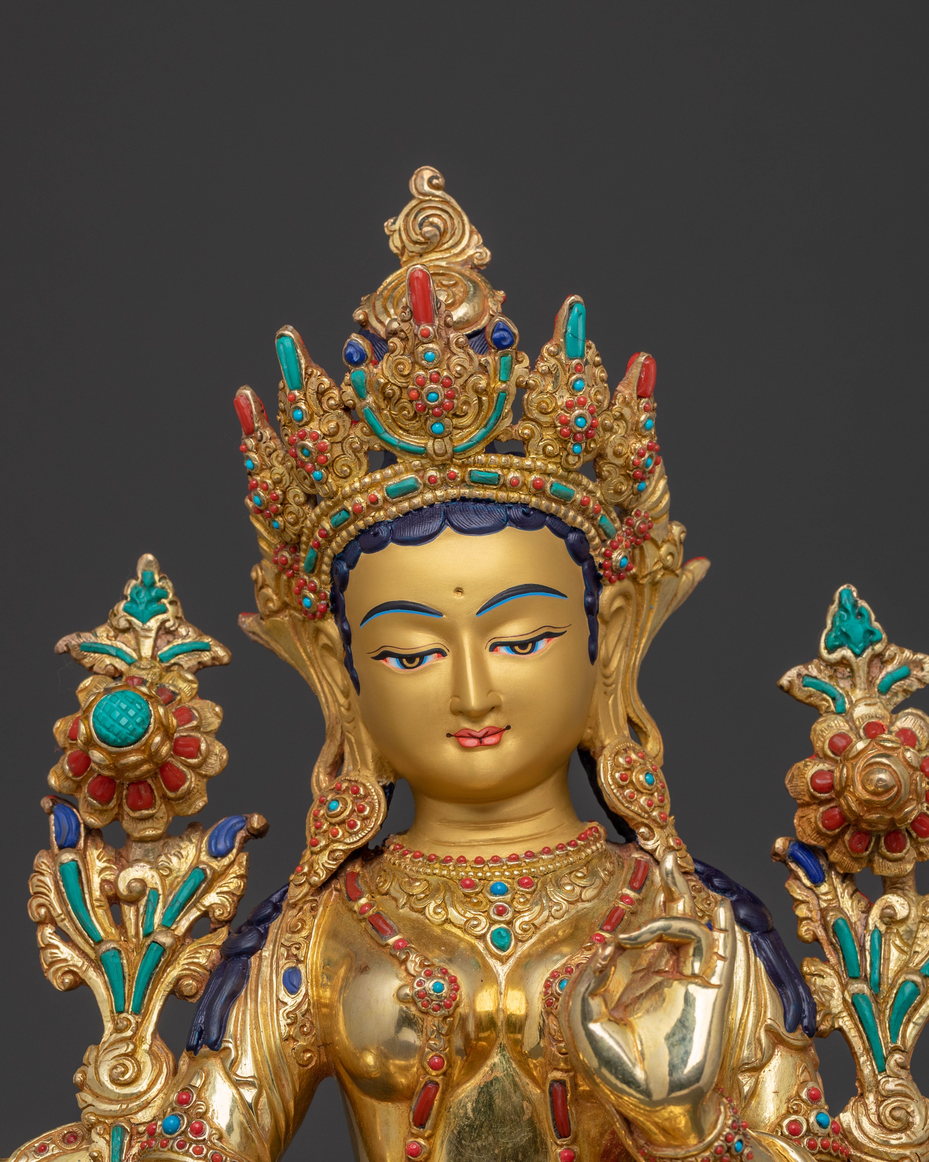 Sacred Green Tara Blessing Statue | Mother Figure