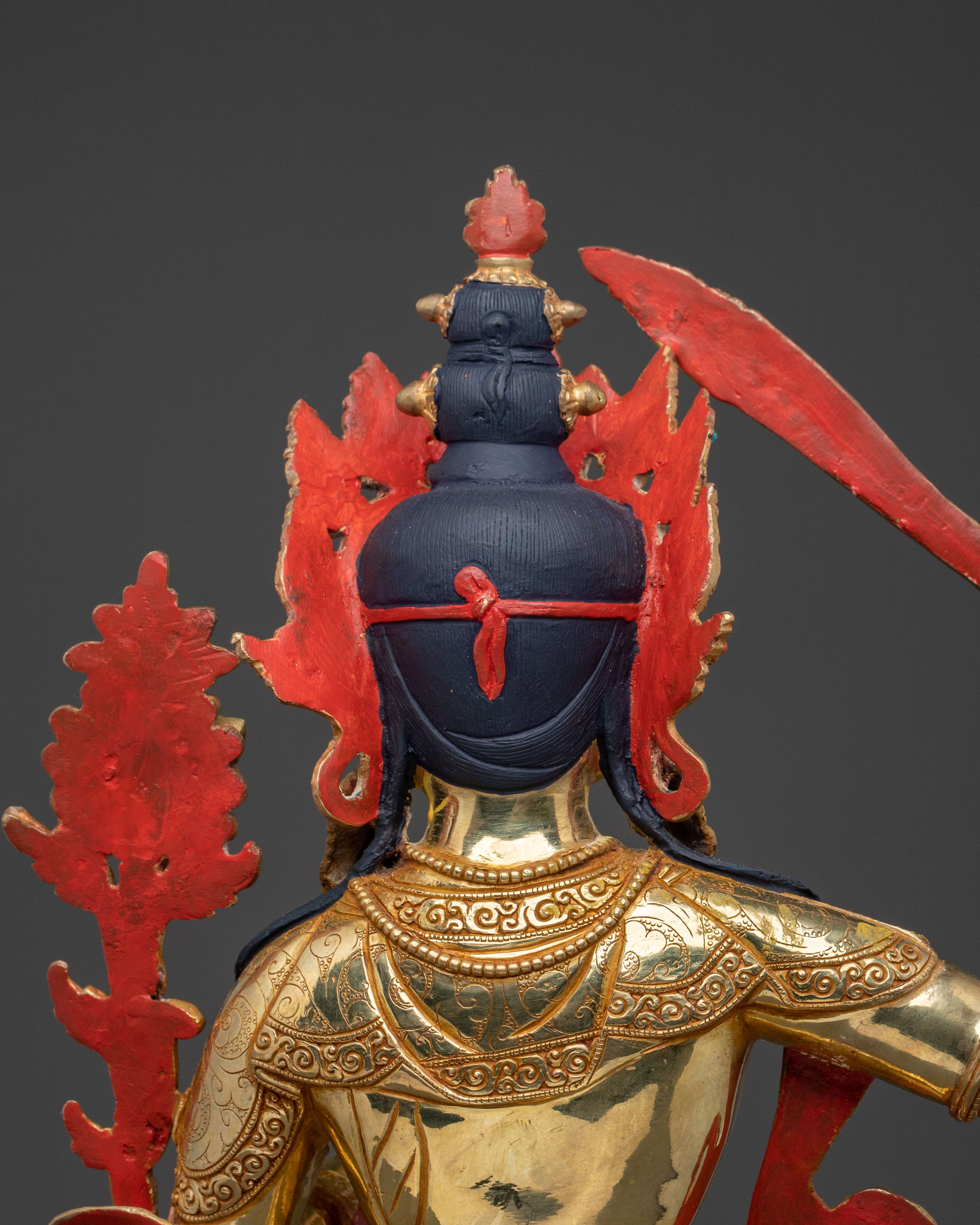 Wisdom Buddha Manjushri Statue | Enlightened Wisdom Altar Decor