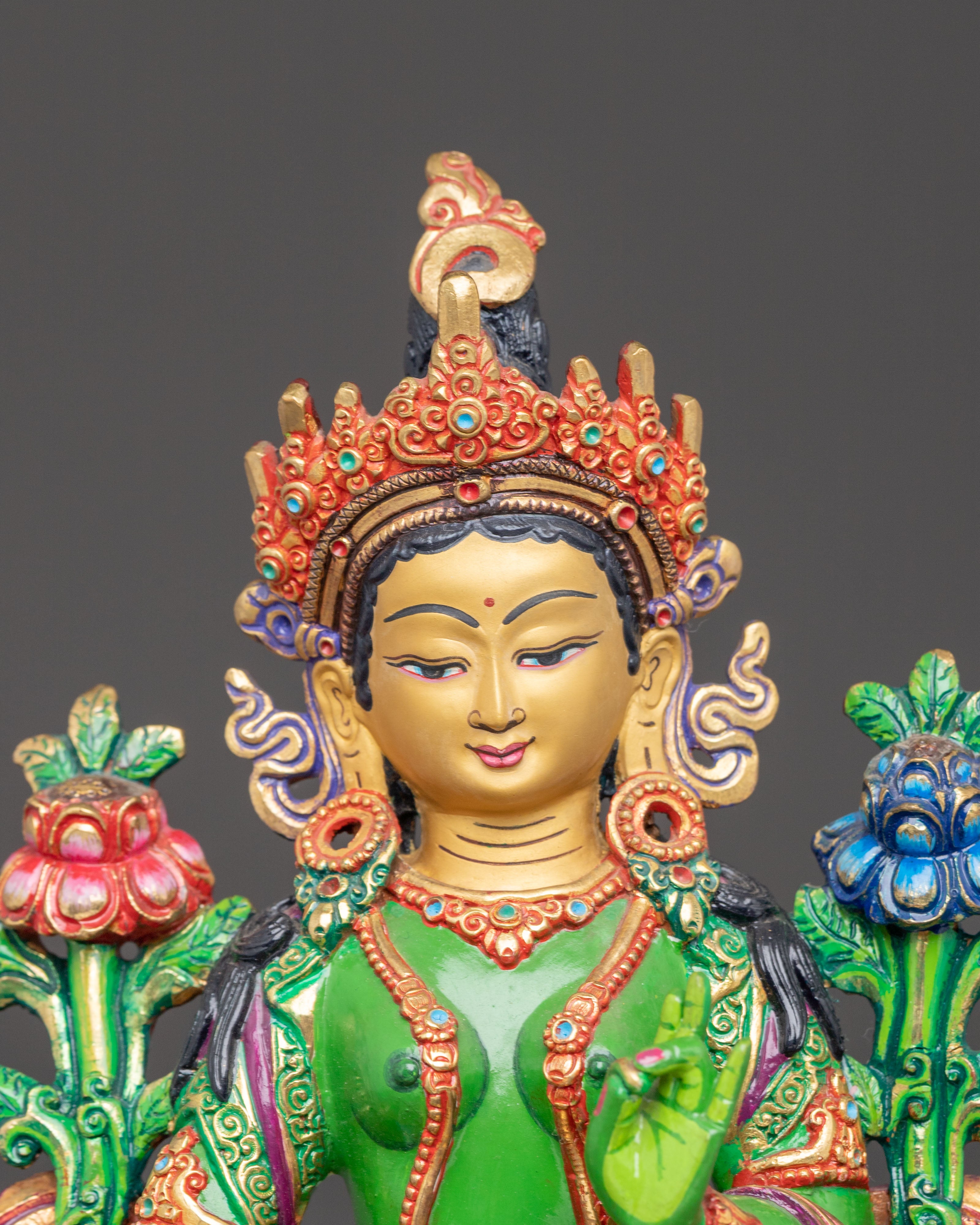 Mother Green Tara Handcrafted Statue | Embodiment of Compassion