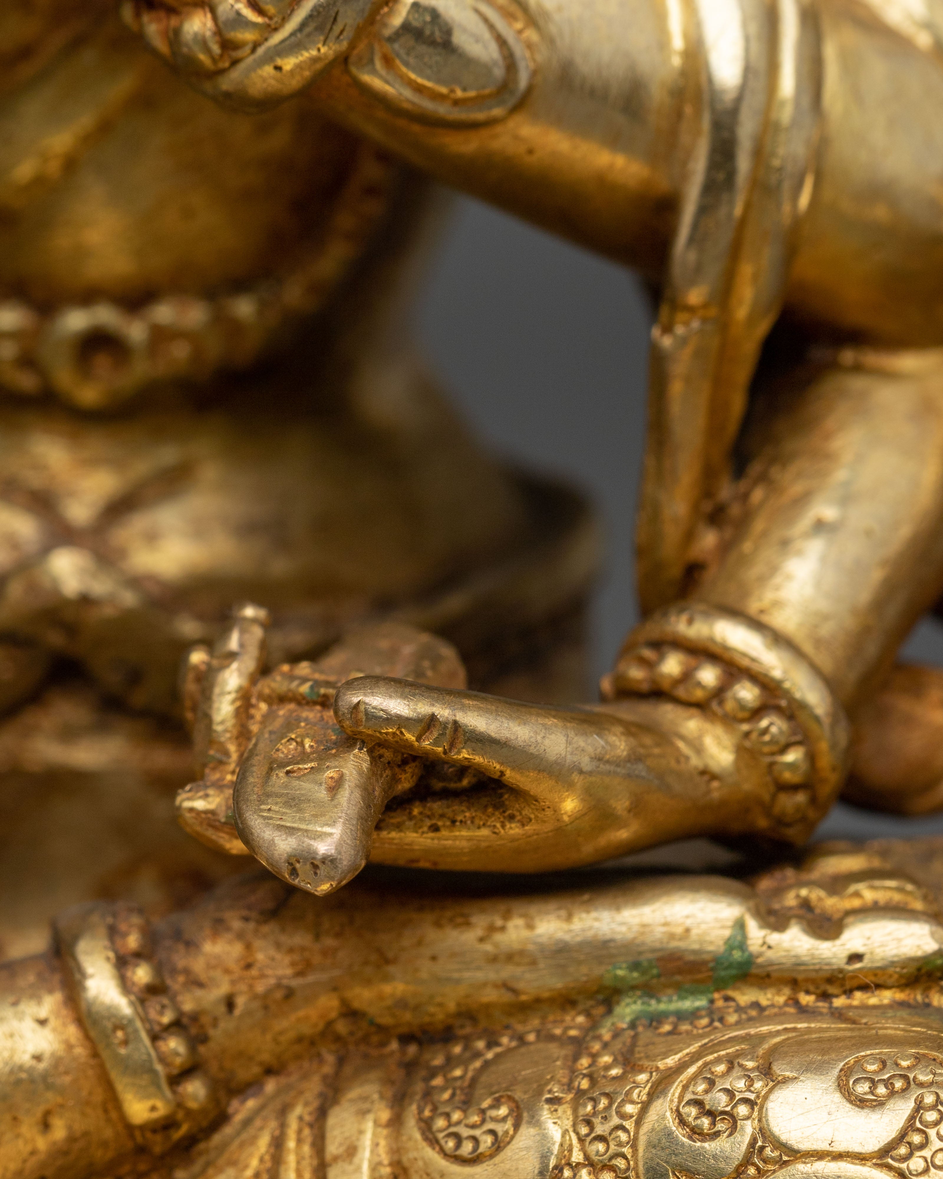 Chundi Statue of Protection | 24K Gold Gilded Goddess Figurine