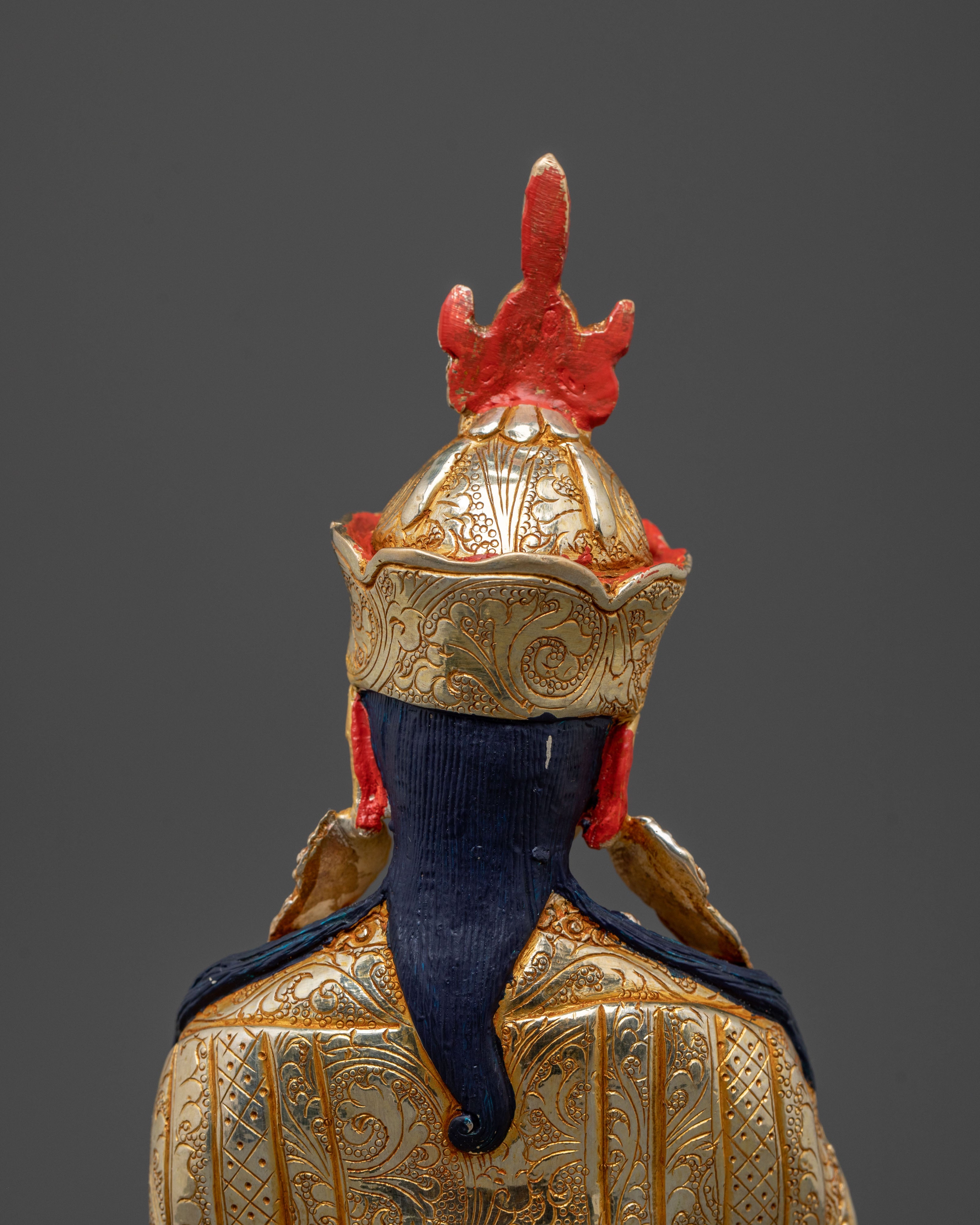 Guru Rinpoche 24K Gold Gilded Spiritual Statue