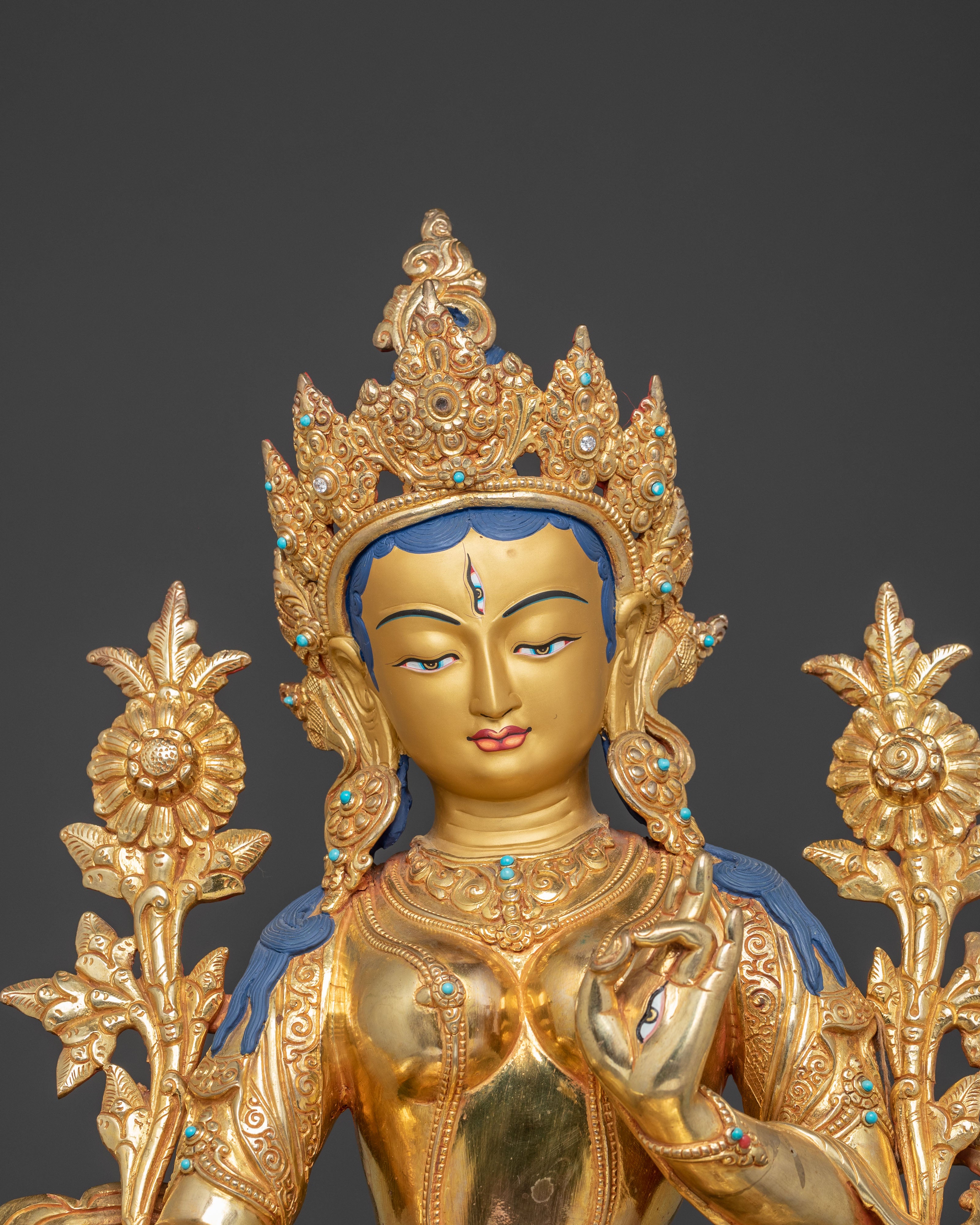 White Tara Golden Statue | The Divine Embodiment of Compassion