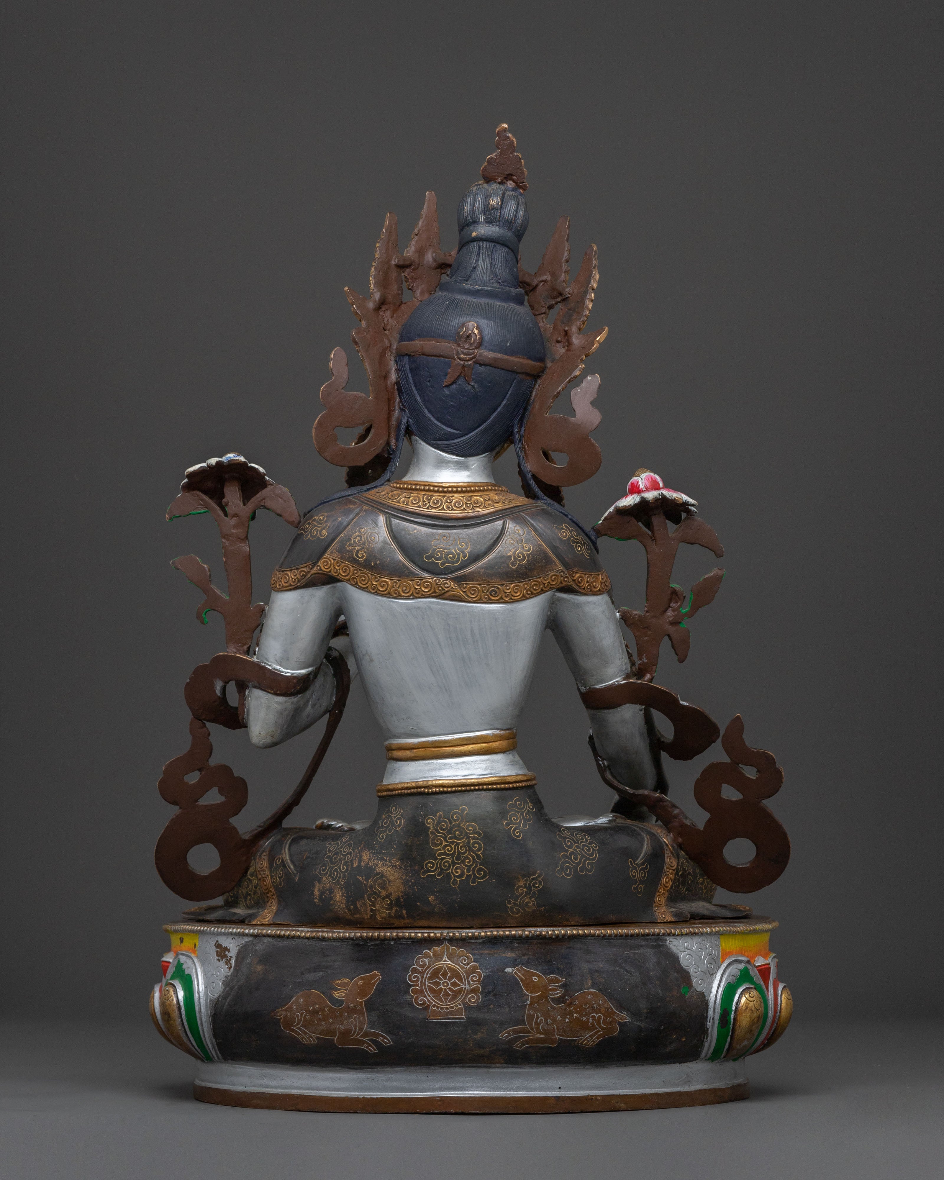 Statue of Seven Eyed White Tara Protector: Goddess of Healing