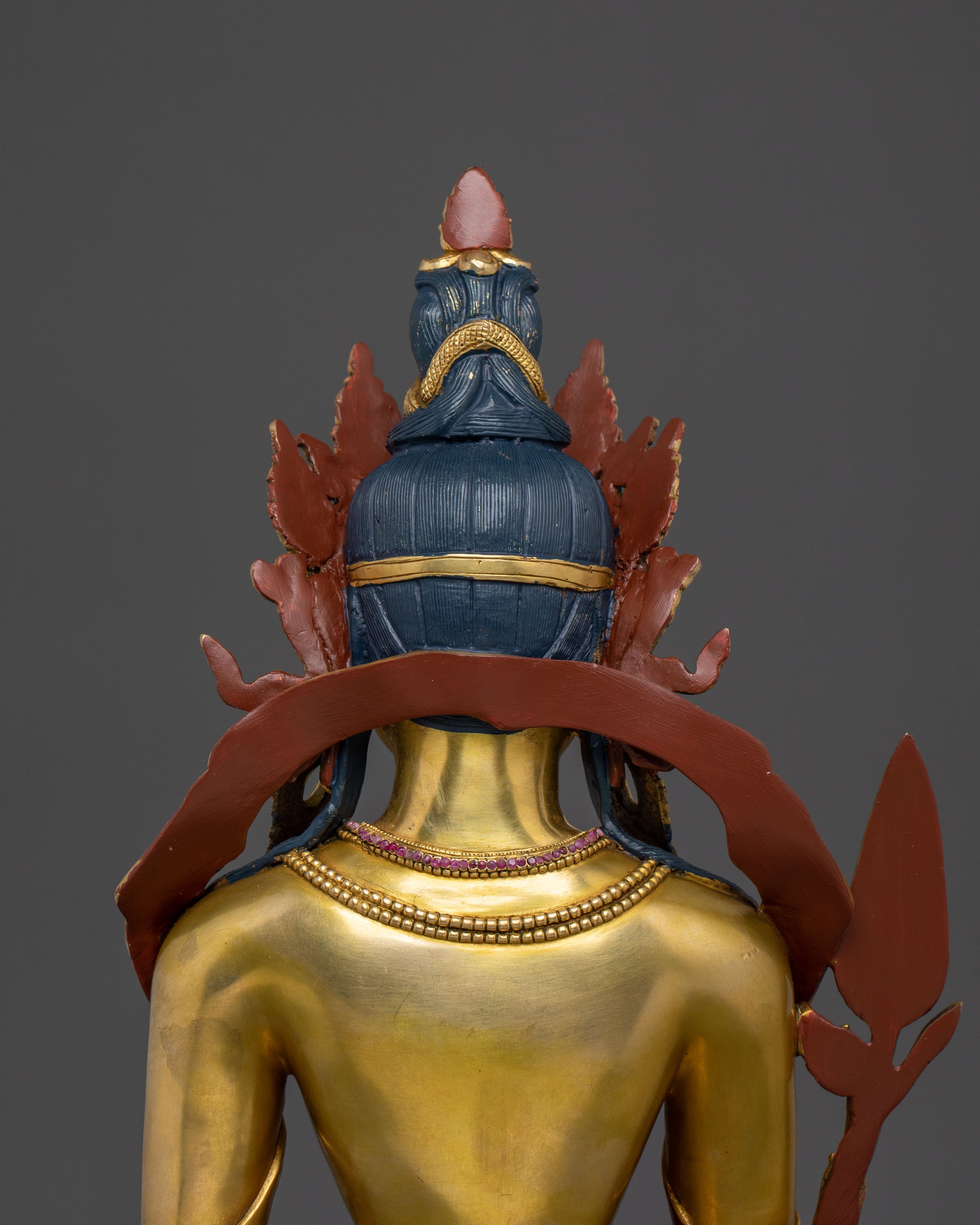 Handmade Kshitigarbha Sacred Sculpture | Bodhisattva of Great Vows