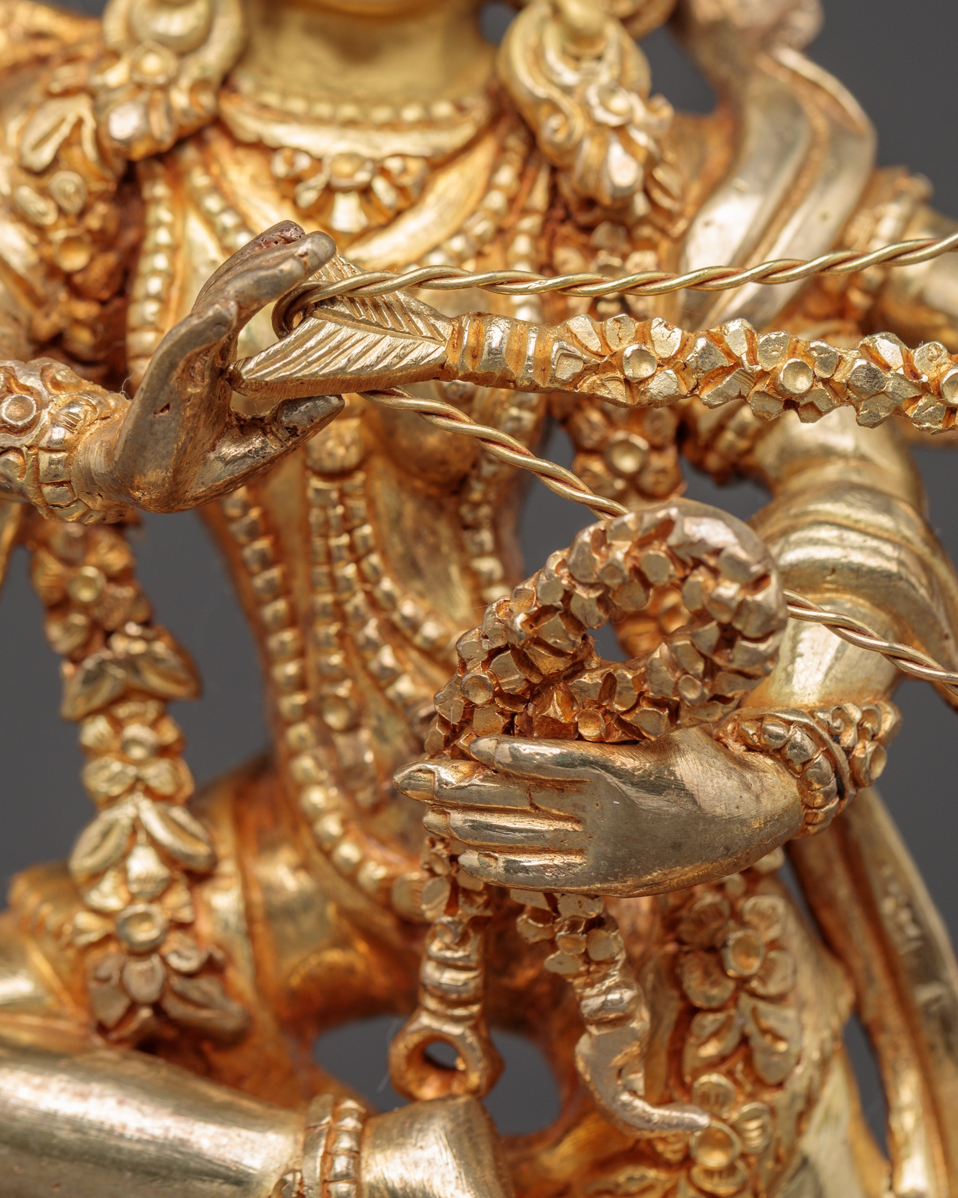 Golden Statue of Dakini Kurukulla | Tantric Goddess of Love