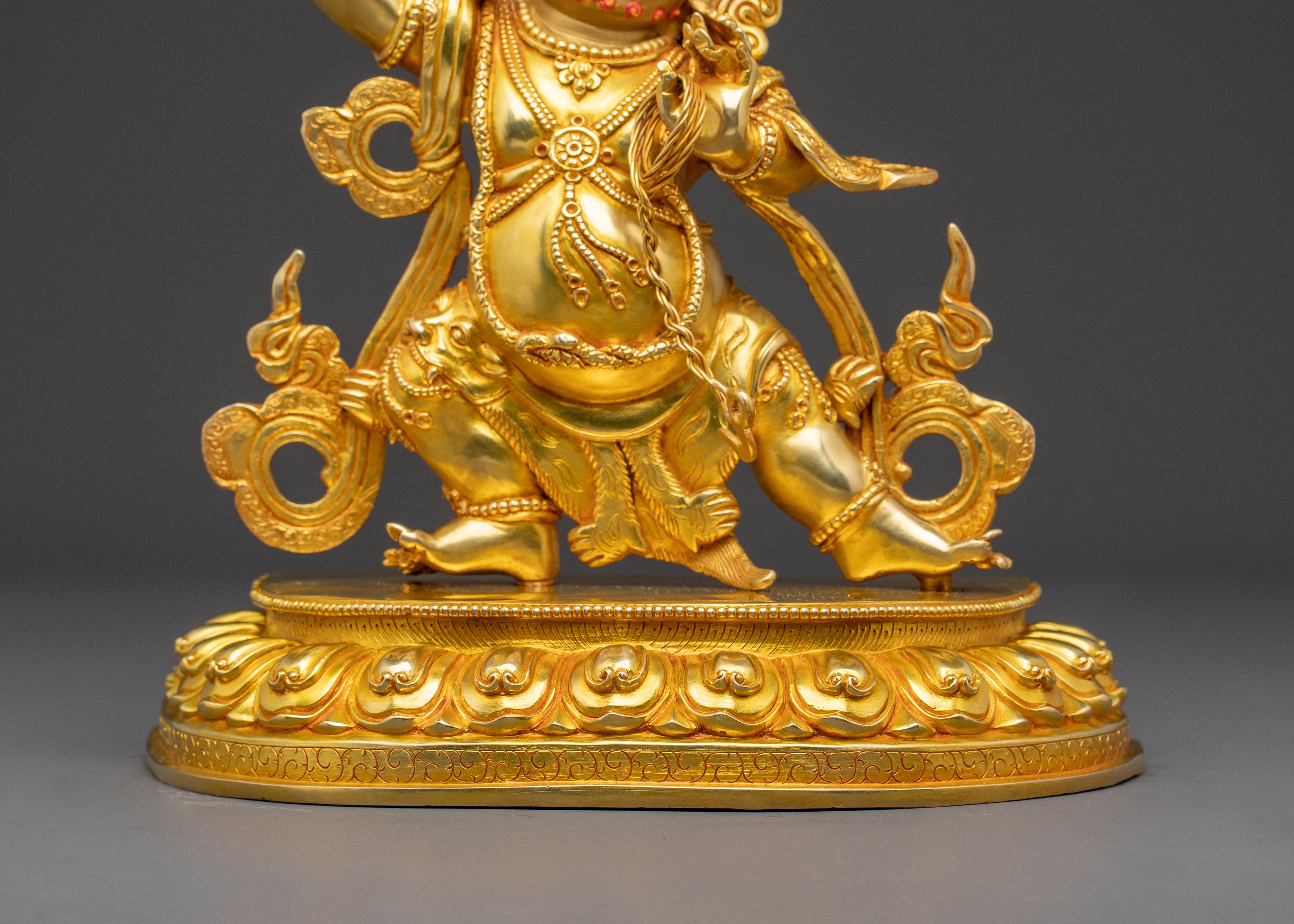Vajrapani Golden Statue | Sacred Meditational Decor