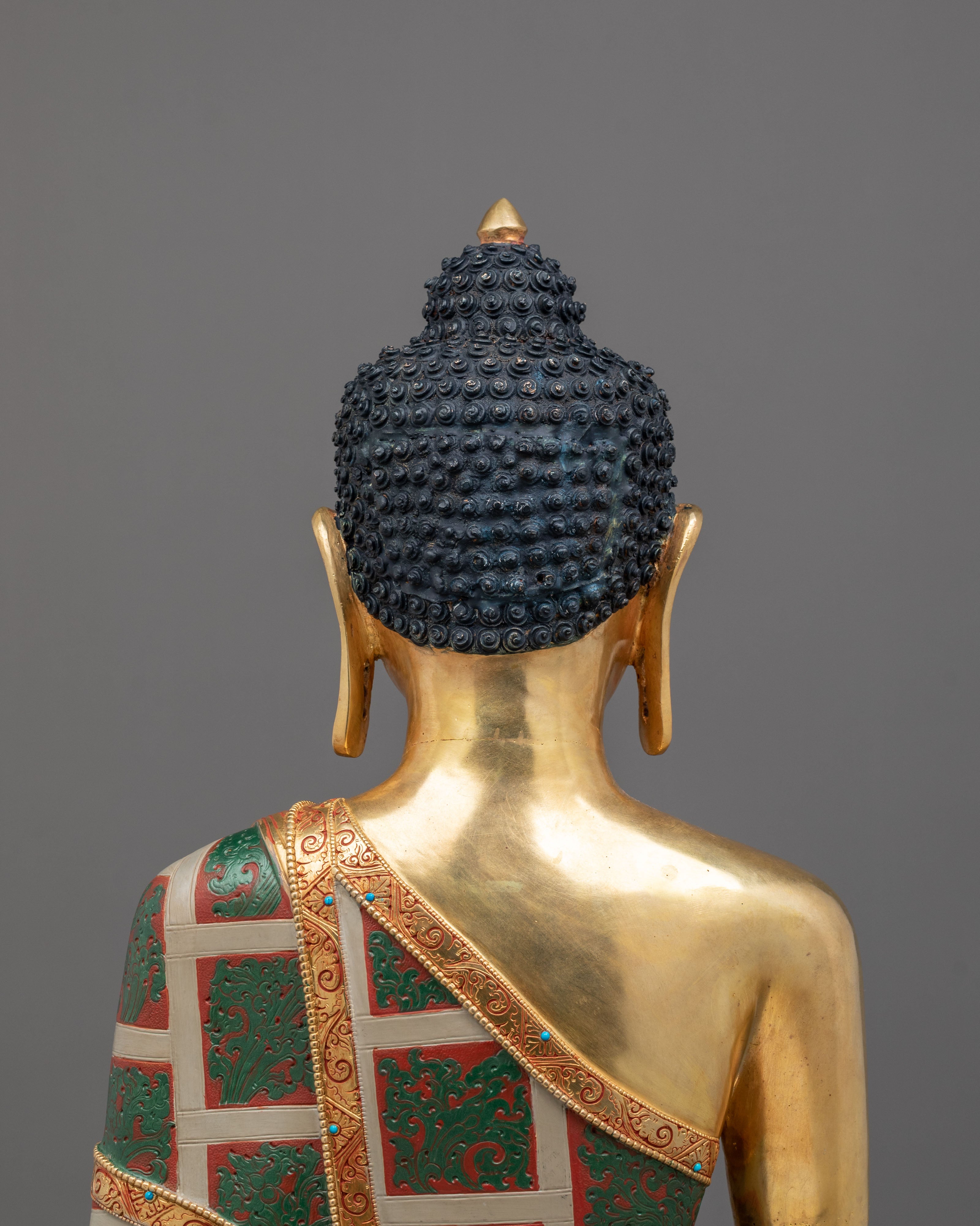 Shakyamuni Buddha Statue | 24K Gold Gilded Artistry