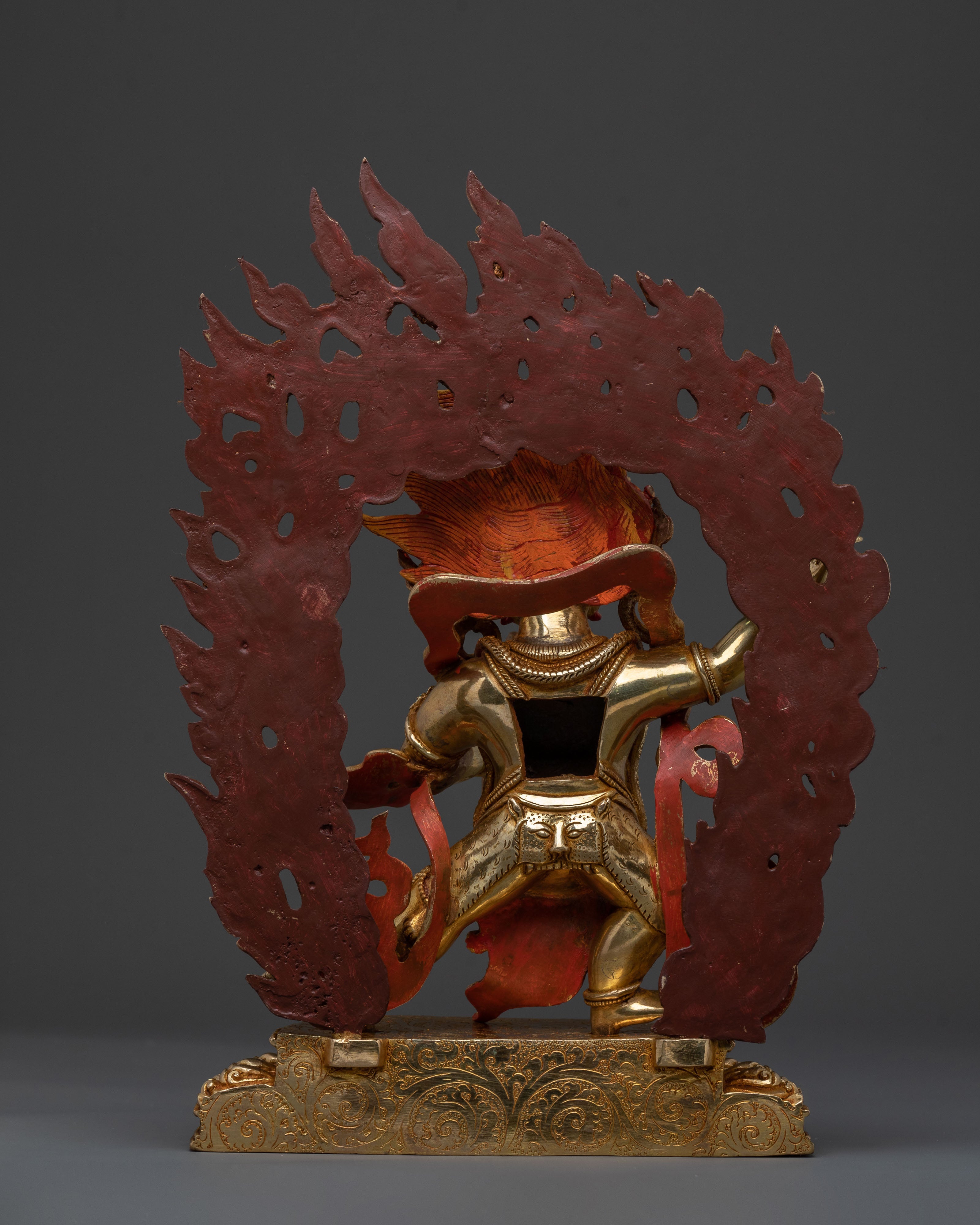 Vajrapani Sacred: 24K Gold Gilded Statue