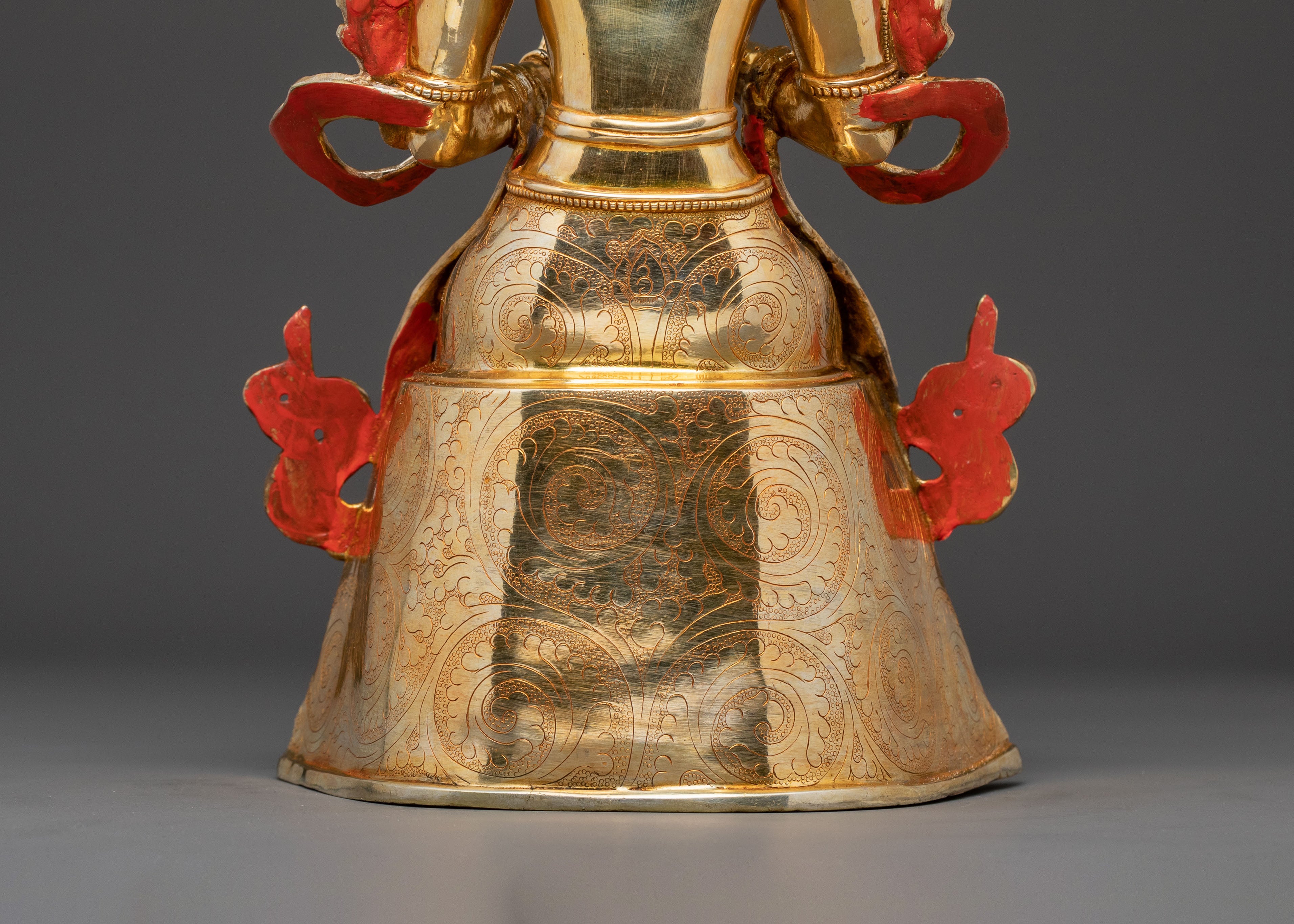 Maitreya Buddha Statue | Serene 24K Gold Gilded