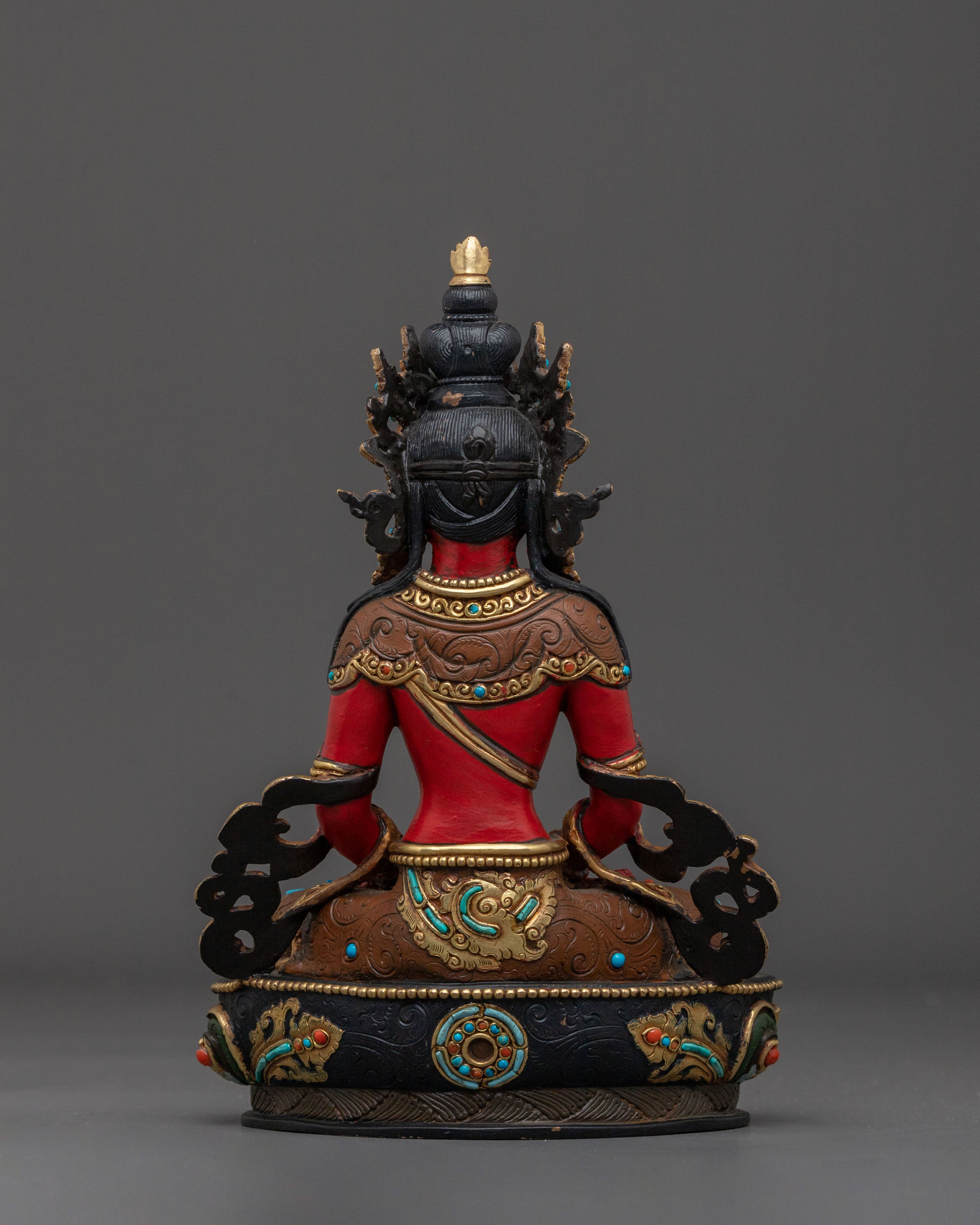 Buddhist Shrine Amitayus Statue | Sacred Altar Decor