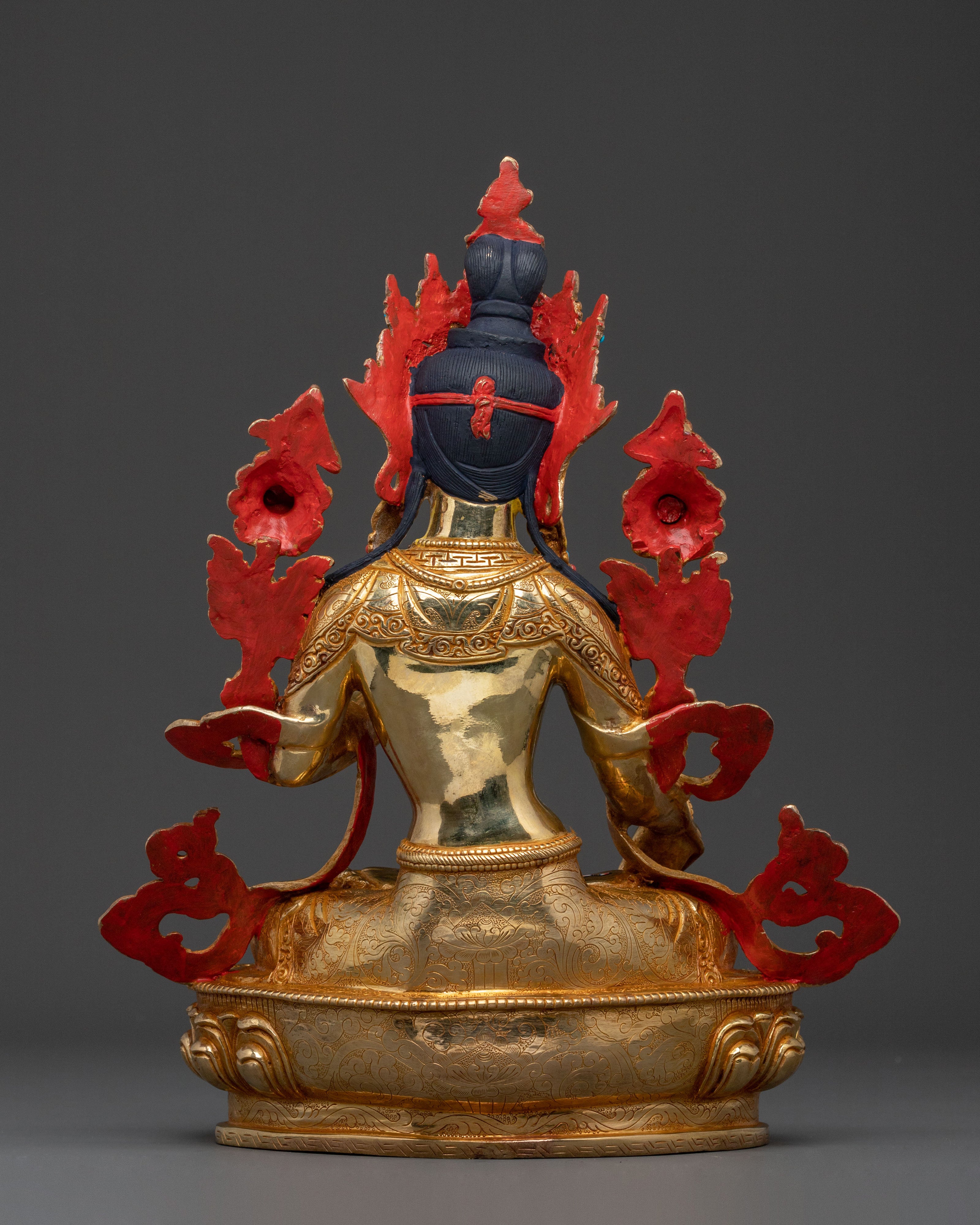 White Tara Statue: One with Seven Eyes