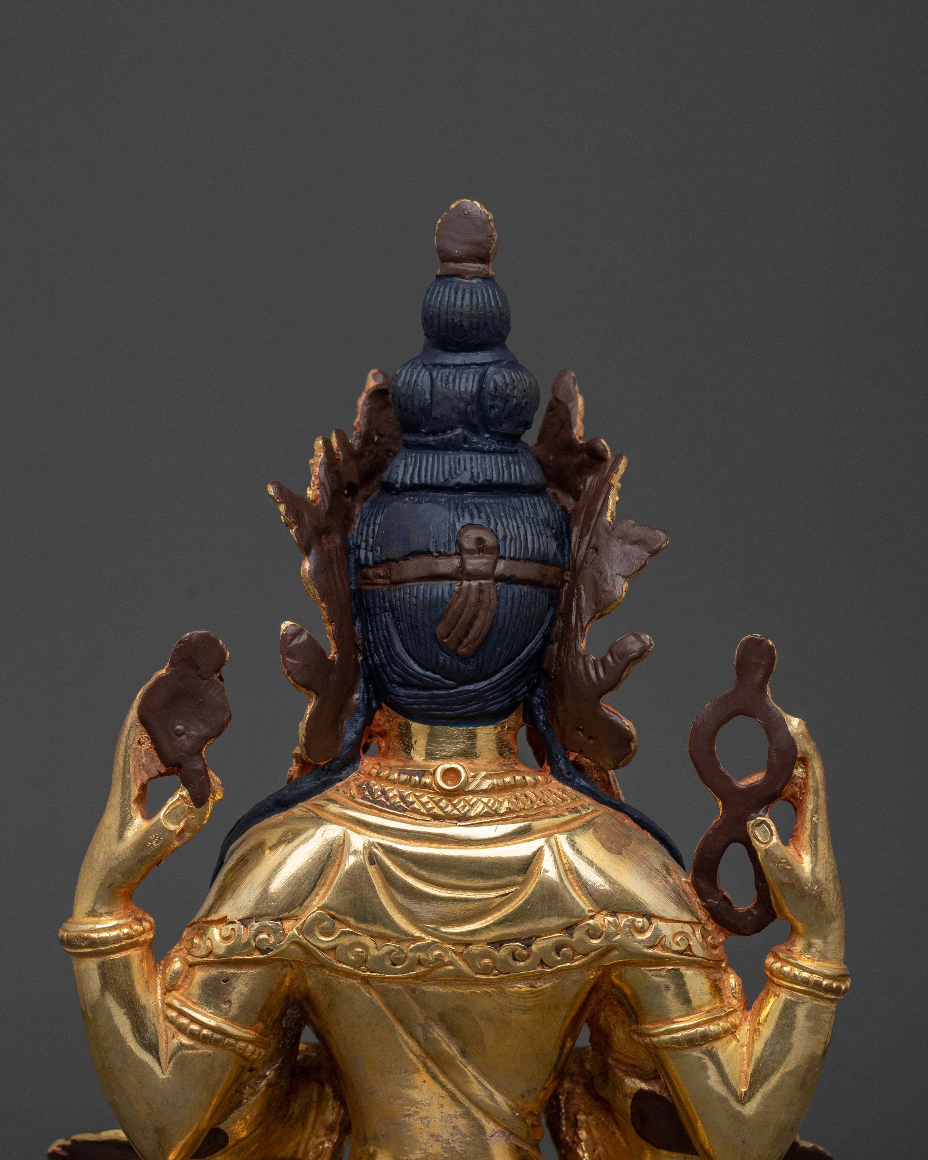 Four Armed Chenrezig Spiritual Sculpture | Symbol of Compassion