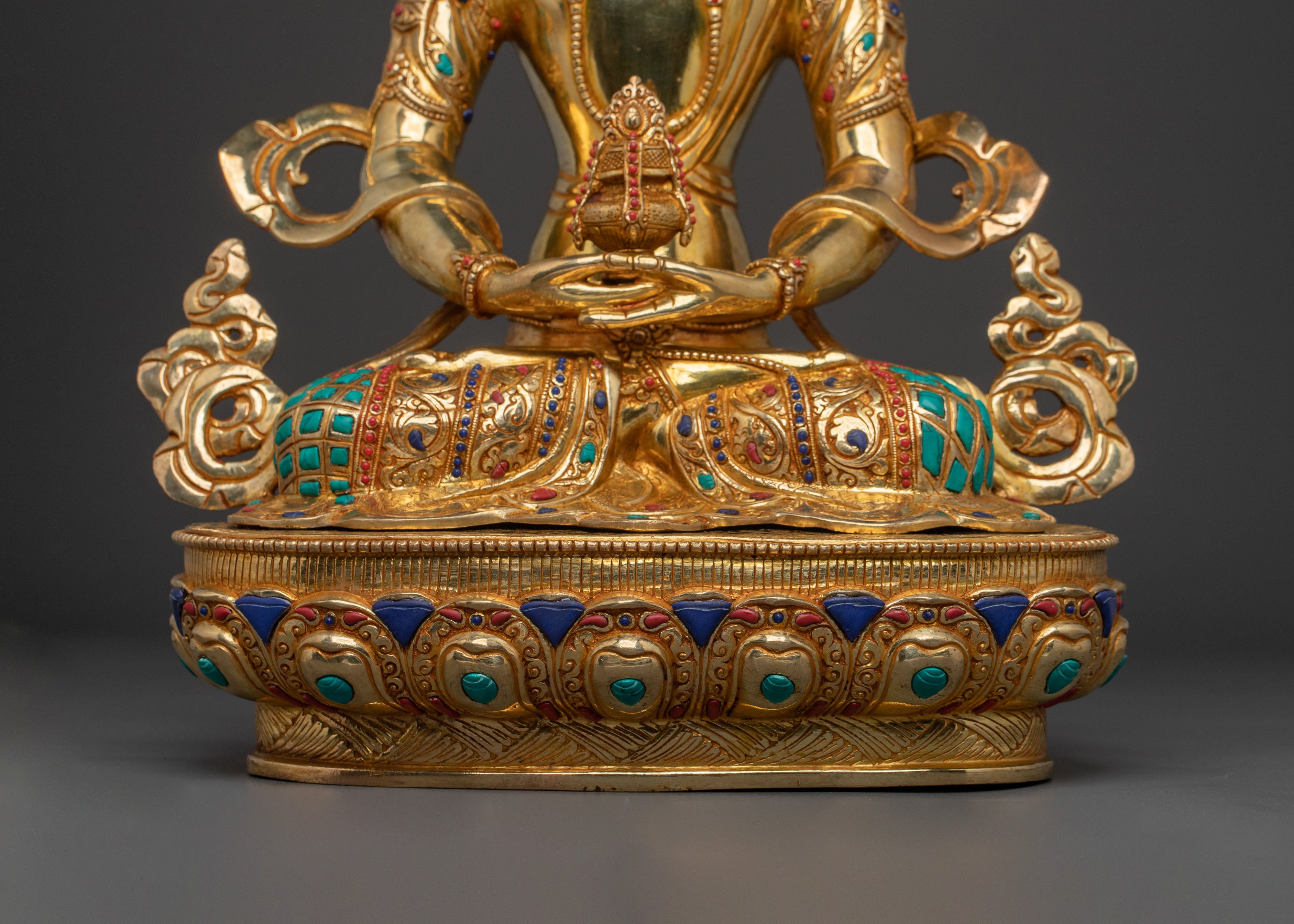 Sacred Tibetan Amitayus Statue | Long Life Deity