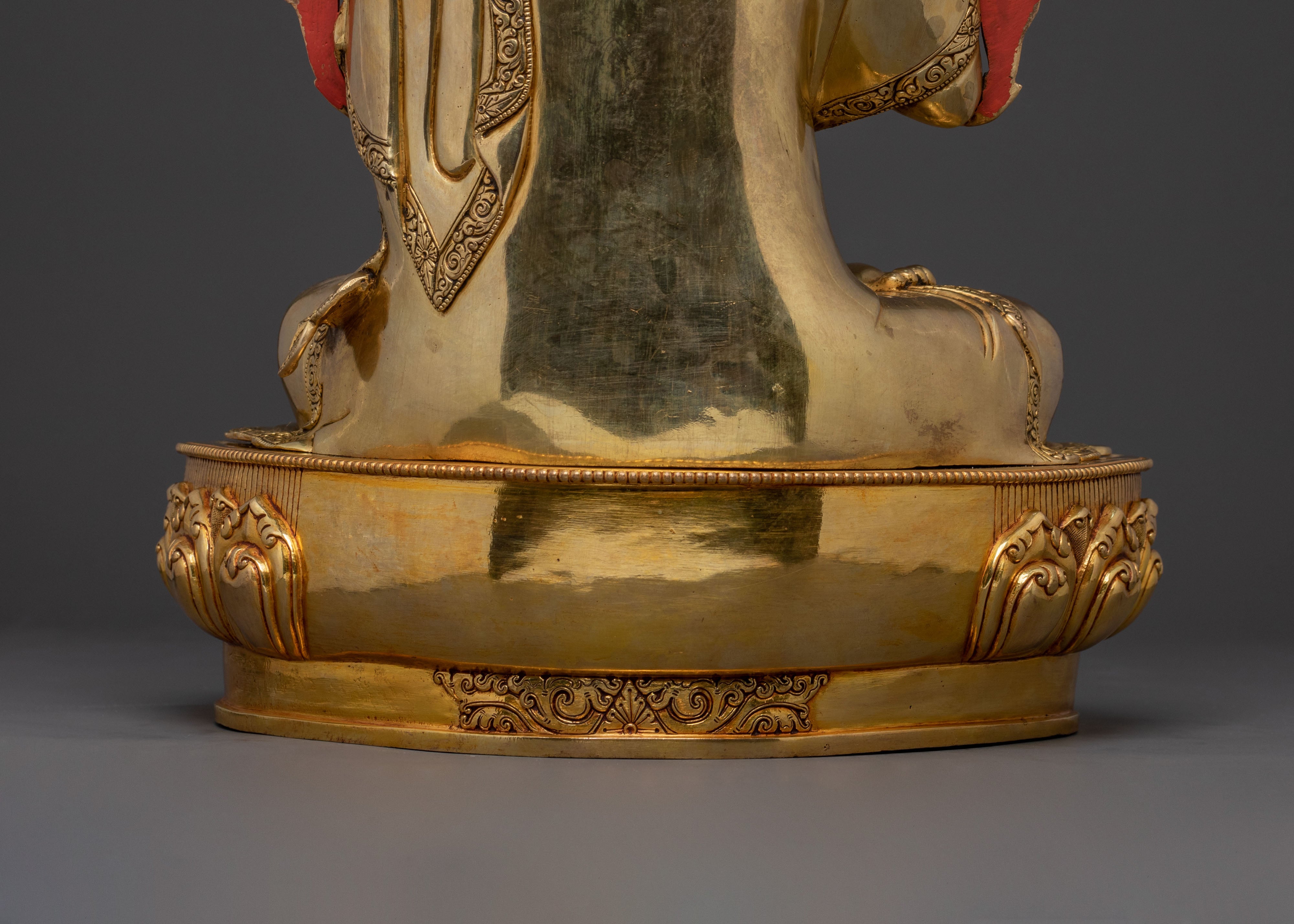 Tsongkhapa Traditional Statue with Disciples – Gilded Copper Masterpiece