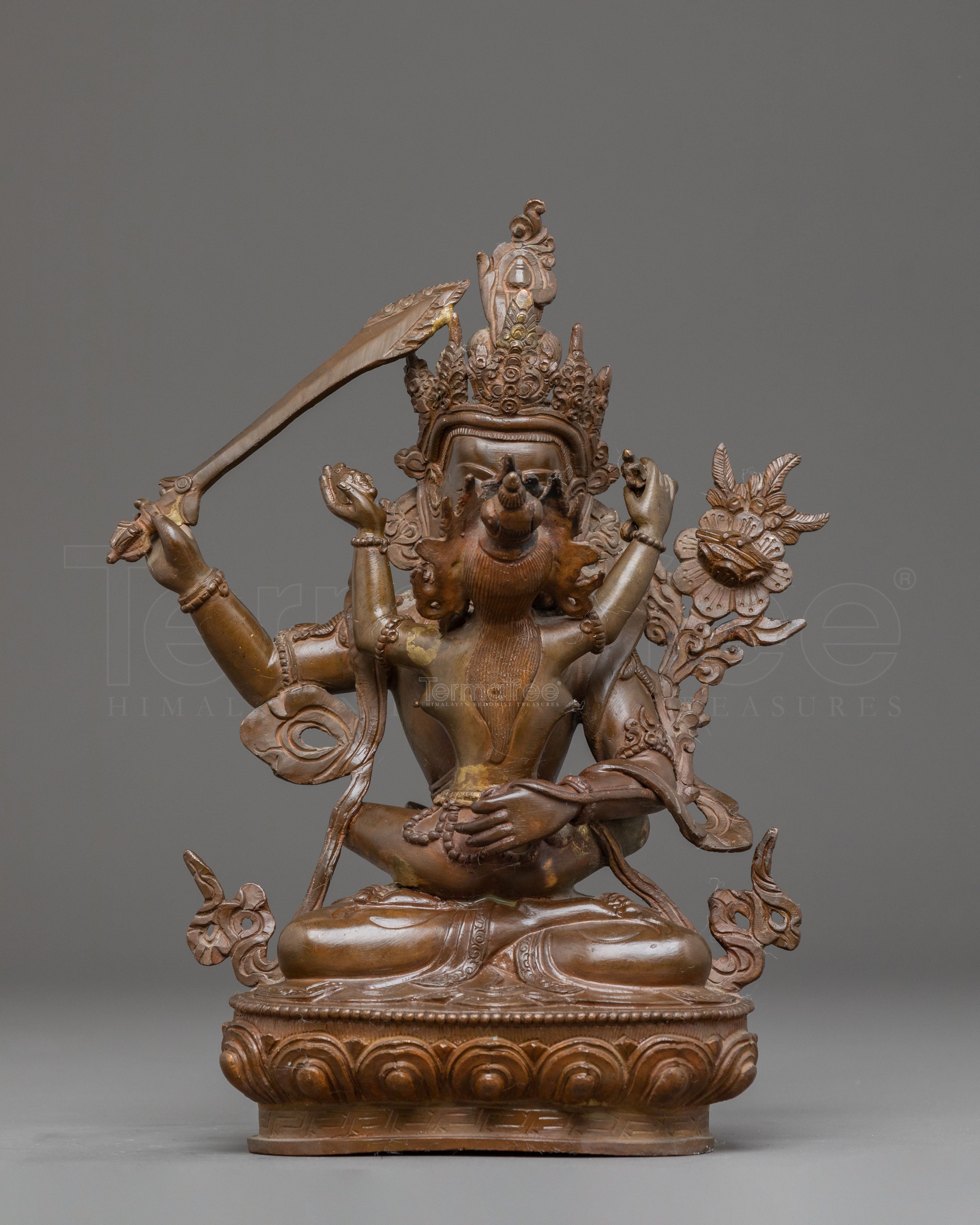 Sacred Statue of Manjushri with Consort