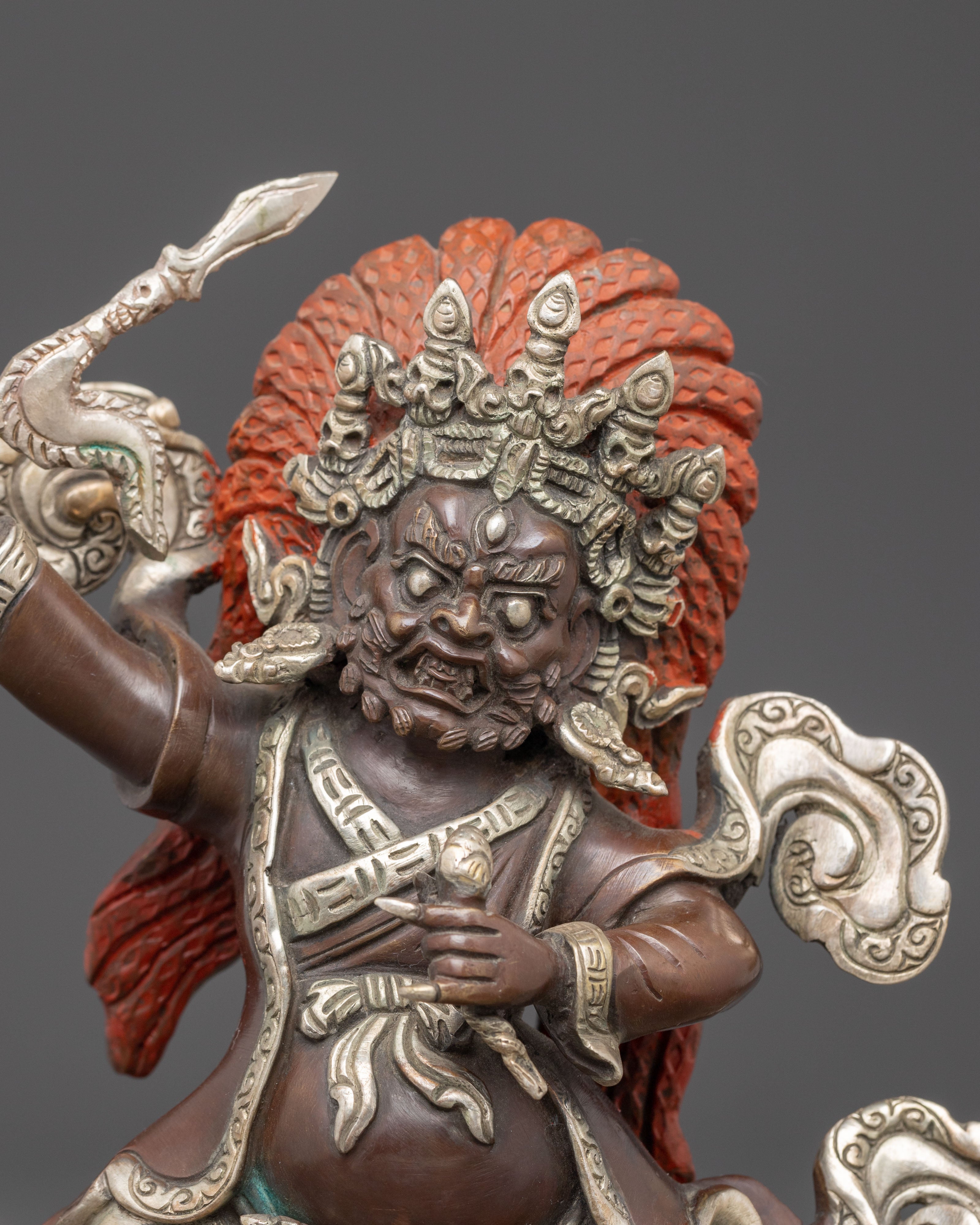 Handmade Naga Mahakala Statue | Wrathful Protector Deity