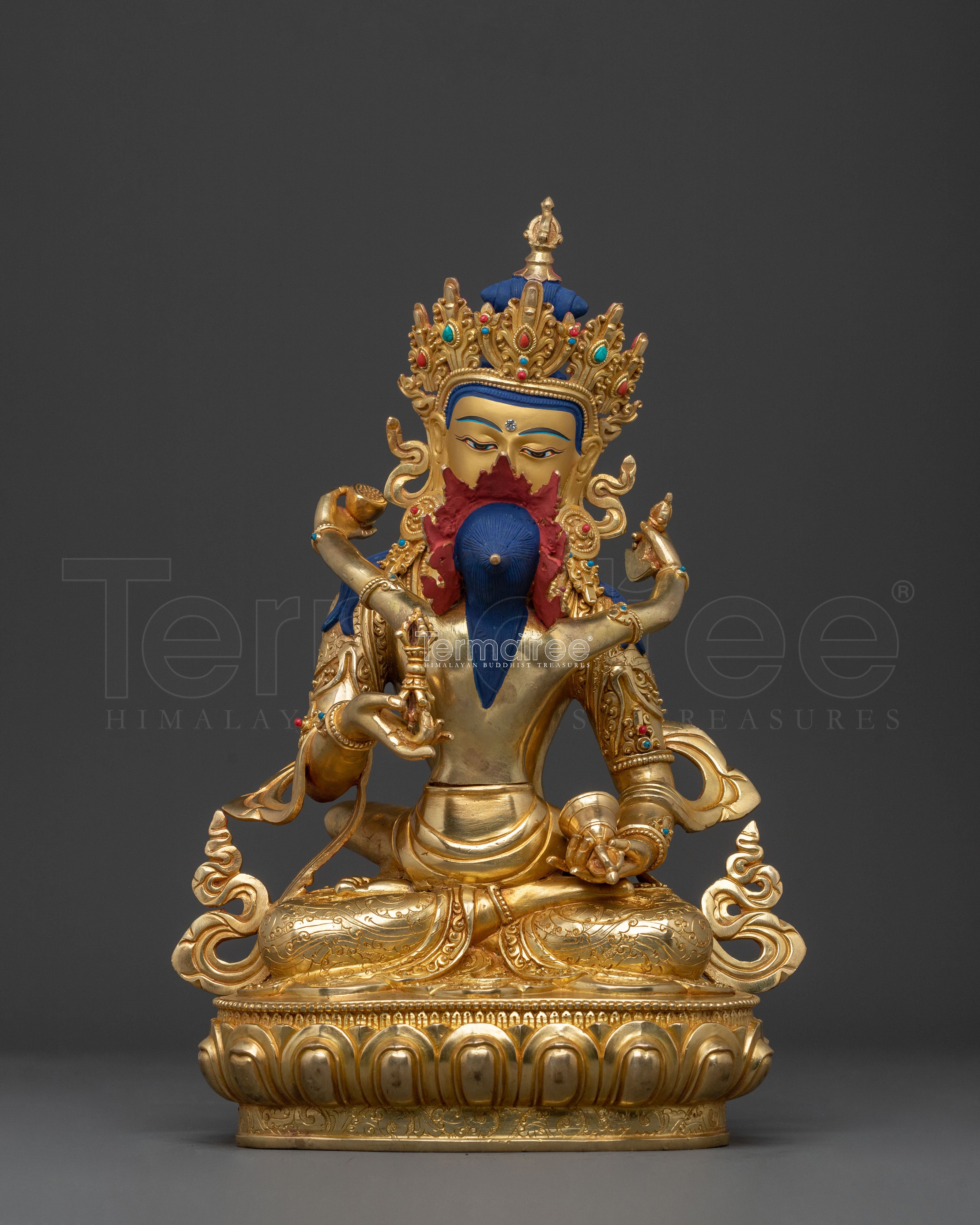 Vajrasattva Spiritual Statue With Vajragarvi