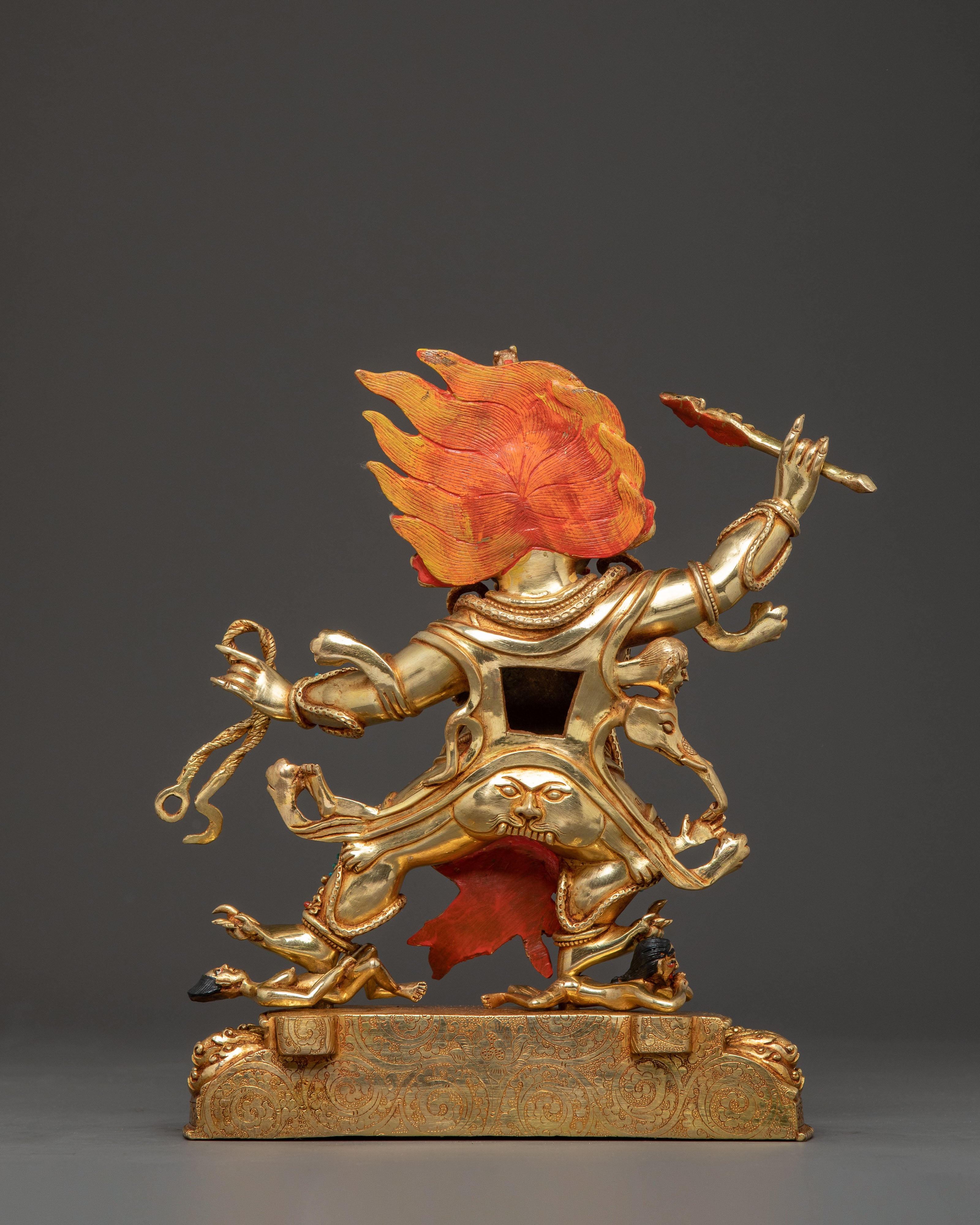 Dandapani 24K Gold Gilded Statue – A Radiant Protecor