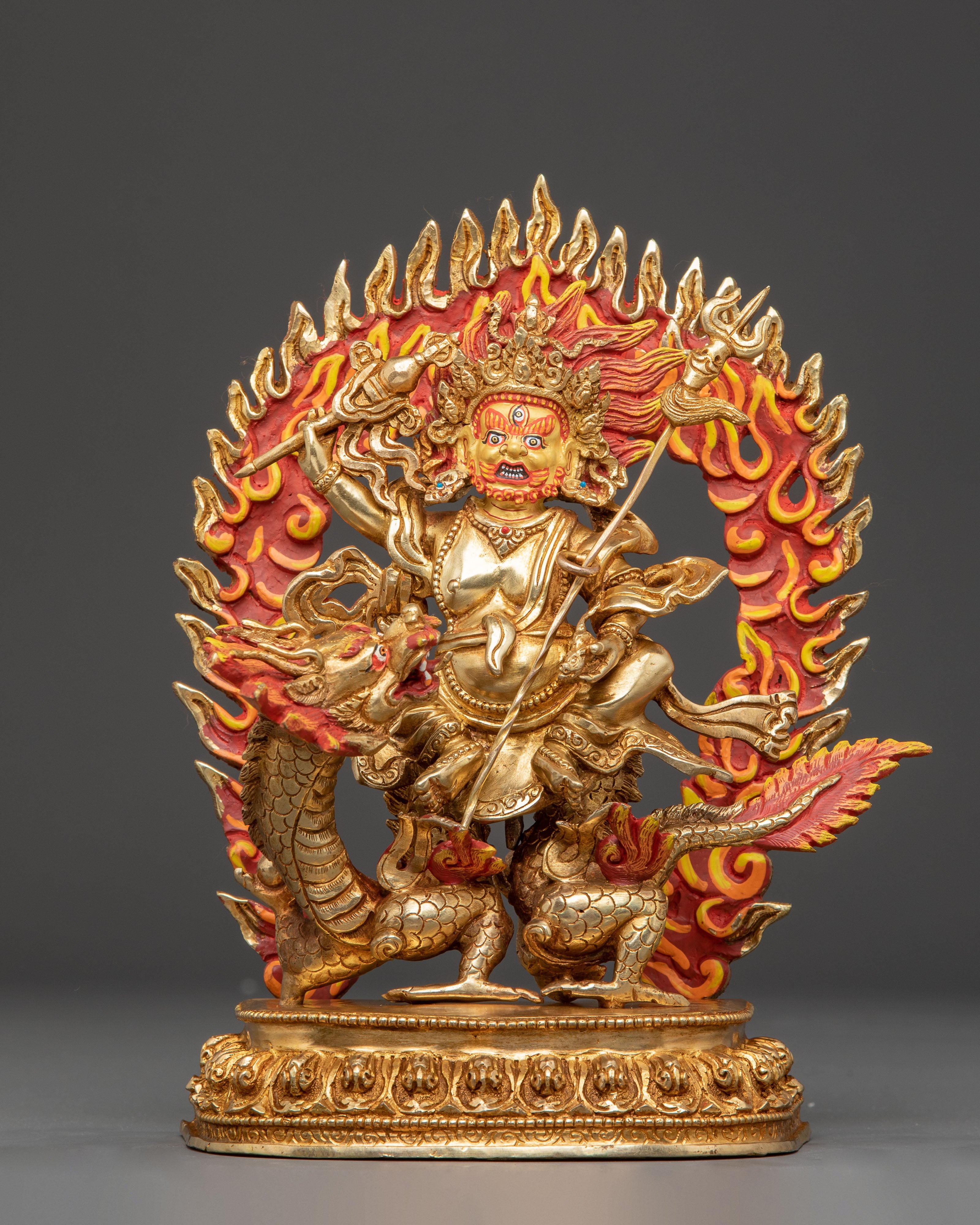 White Dzambhala Statue: Buddhist God of Wealth
