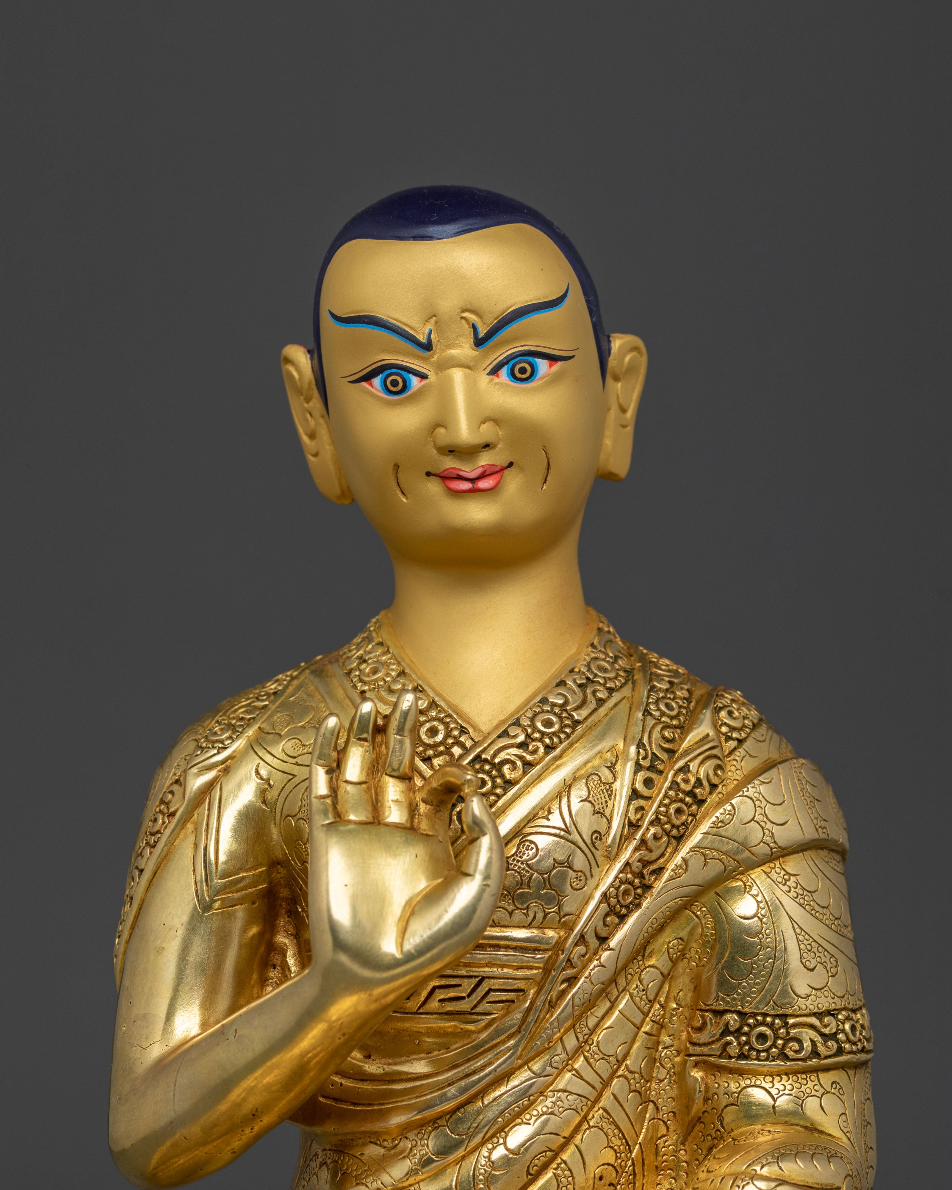 Tsongkhapa with Disciples Sculpture Set | Altar Home Decor