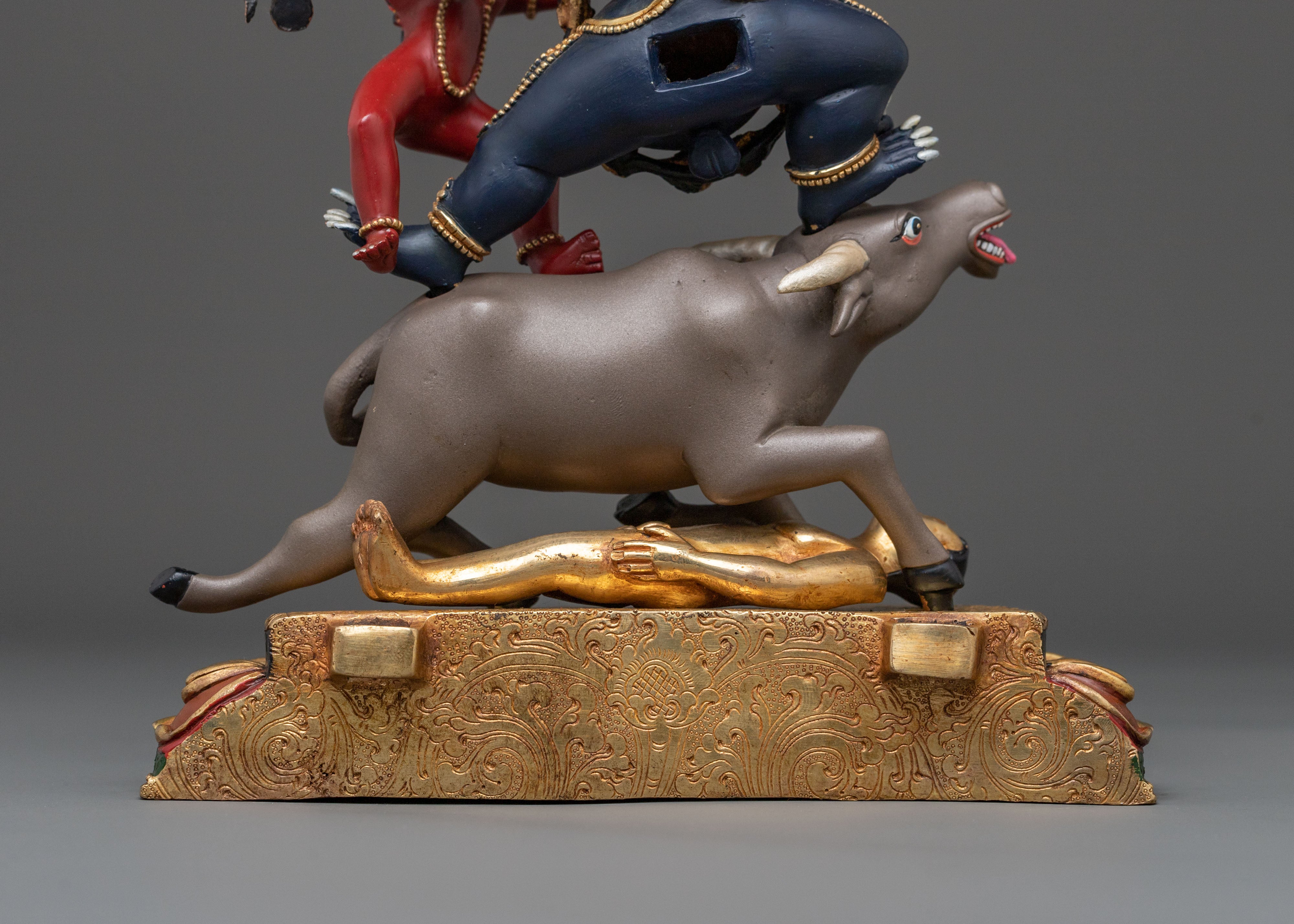 Handcrafted Yama Dharmaraj Figure | Fierce Deity